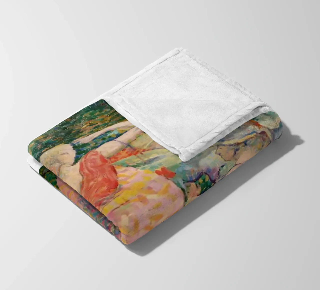 Henri-Edmond Cross Pointillist Gli Excursionisti coperta in pile da NorwesClub