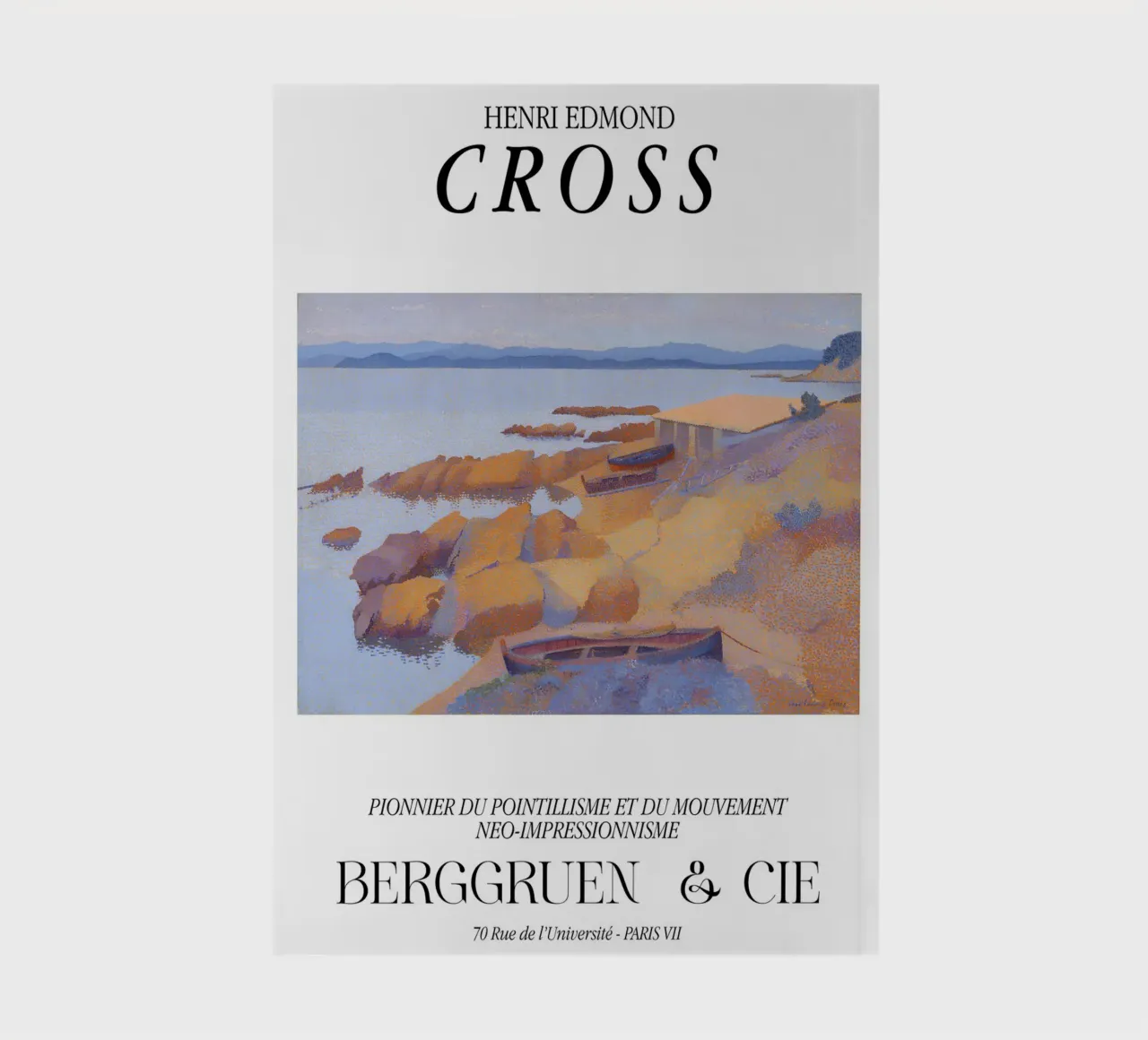 Henri-Edmond Cross Pointillist Calanque Coastal Scene notebook by NorwesClub