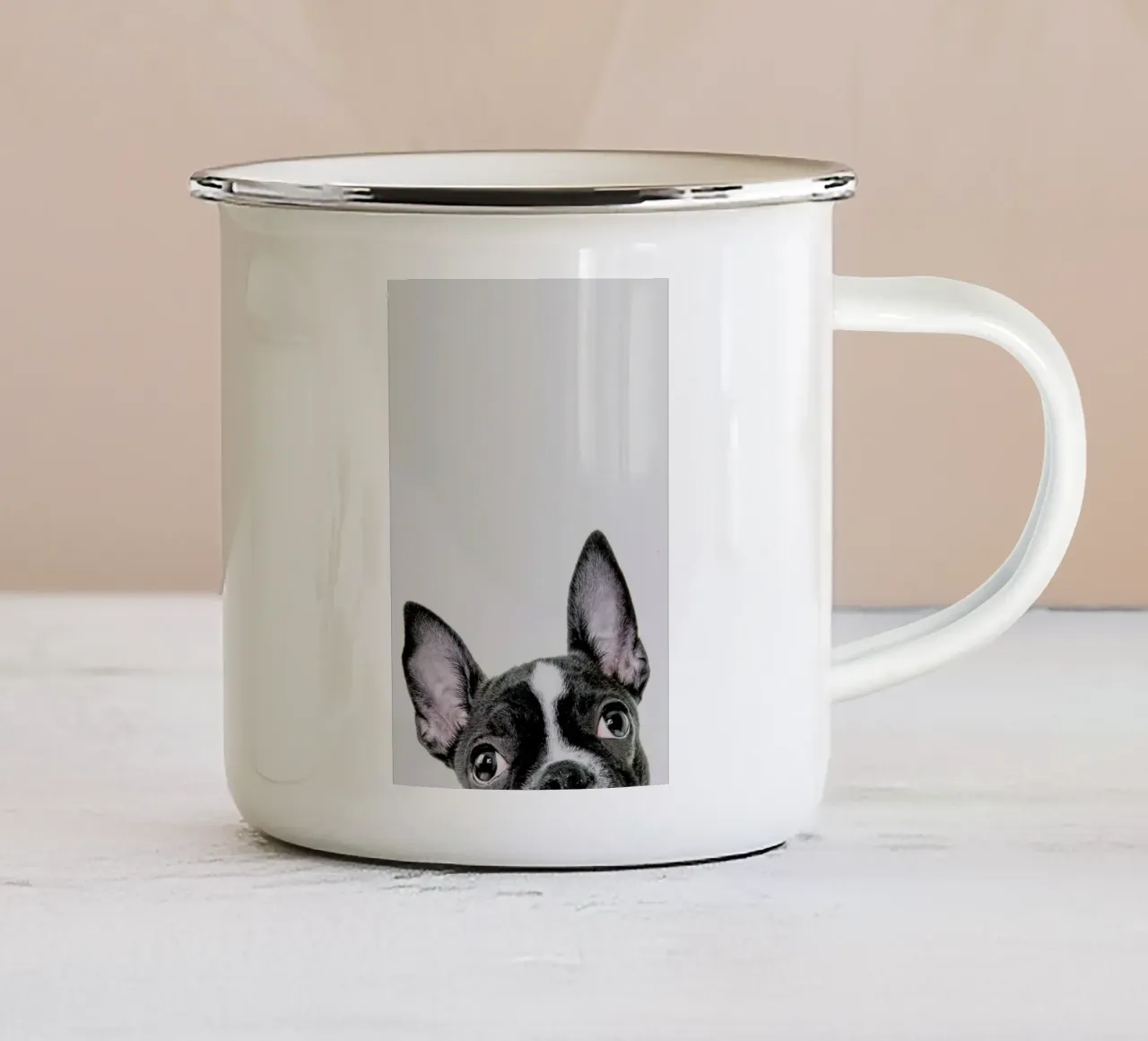 French Bulldog tazza in smalto da Paws & Claws