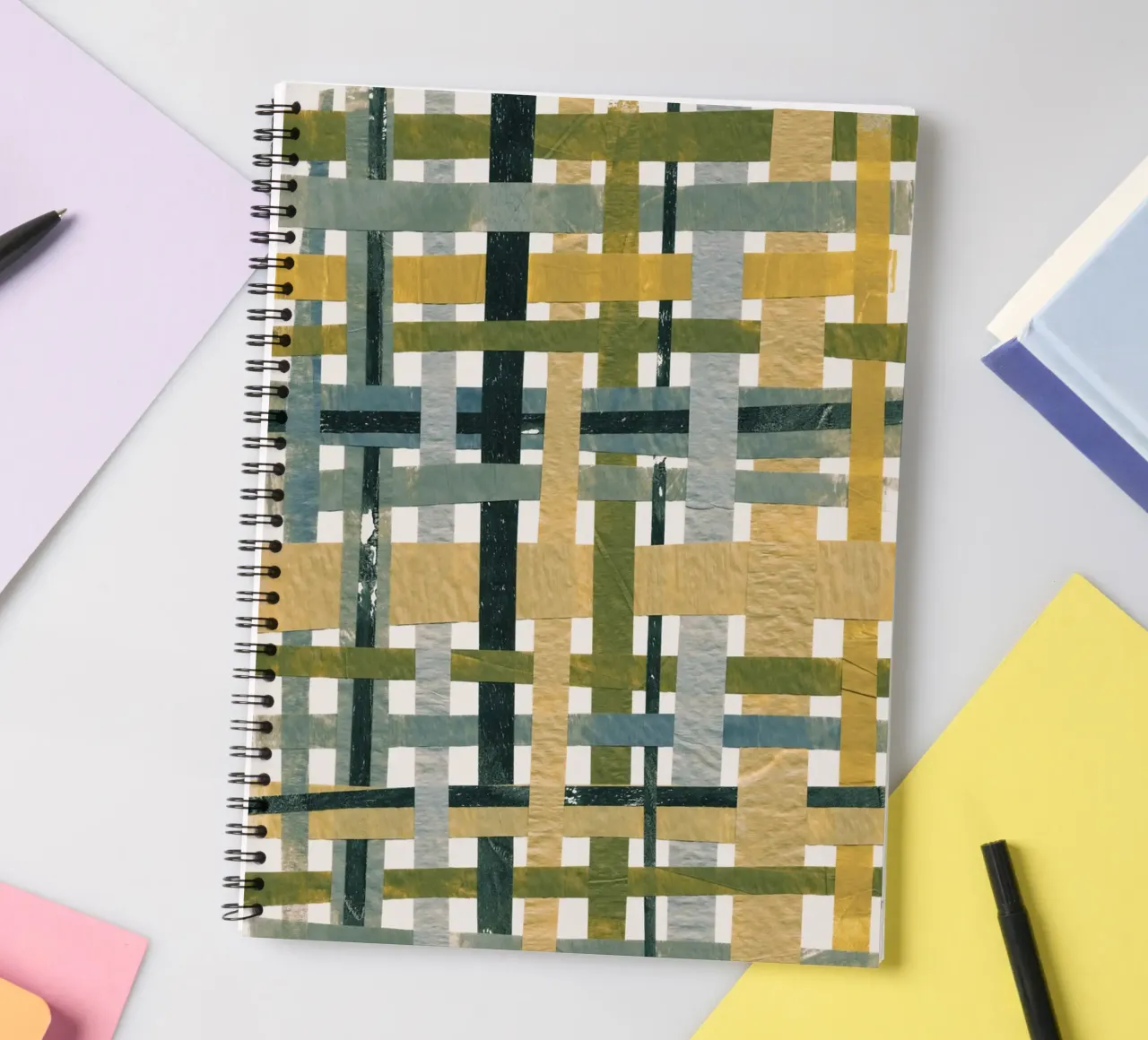 Woven Hues spiral notebook by Alisa Galitsyna