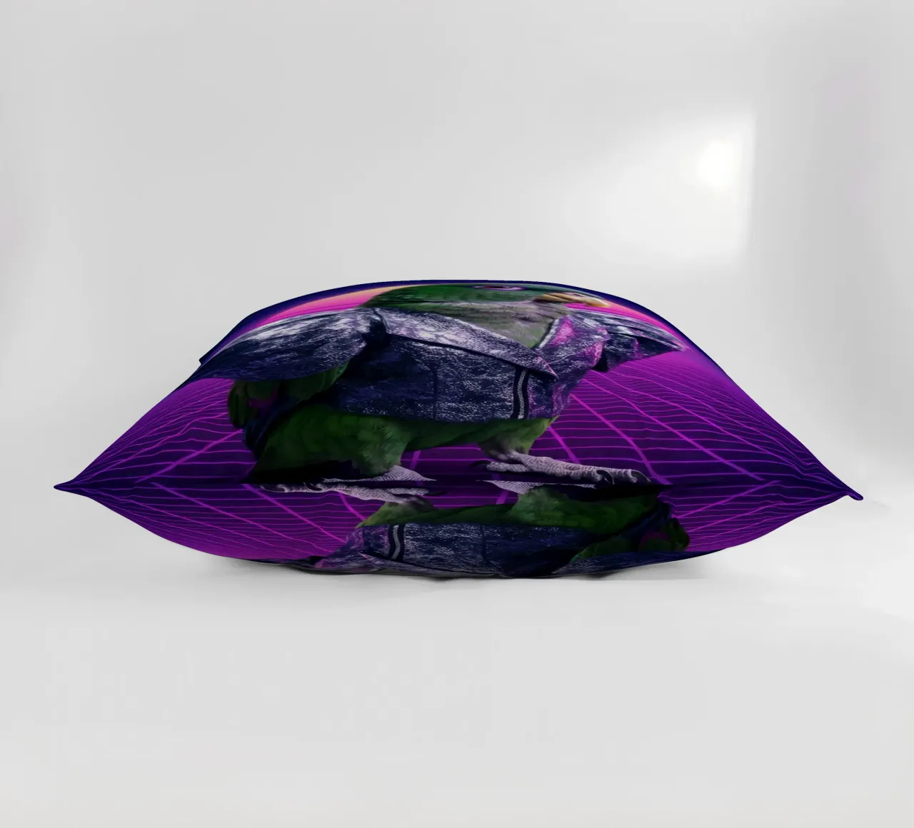 Pappagallo Retrowave cuscino da Pawtrait Studio