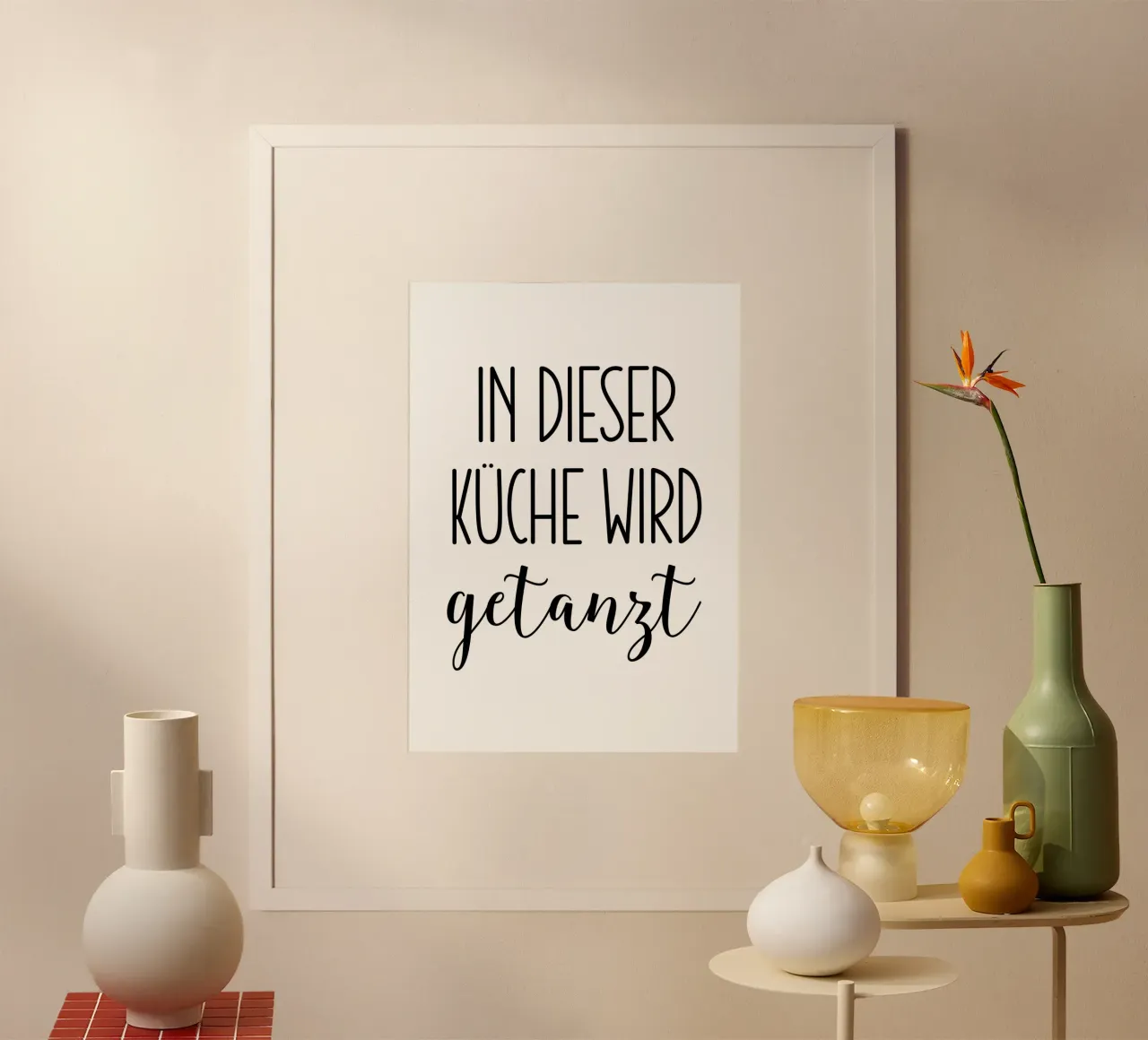 In dieser Küche wird getanzt poster de BAINAI QUOTES