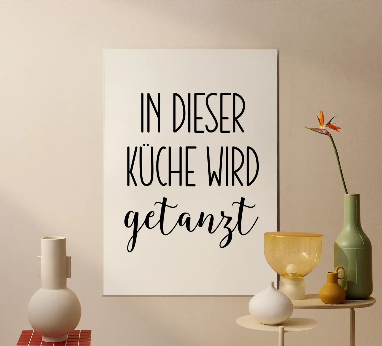 In dieser Küche wird getanzt hahnemühle by BAINAI QUOTES