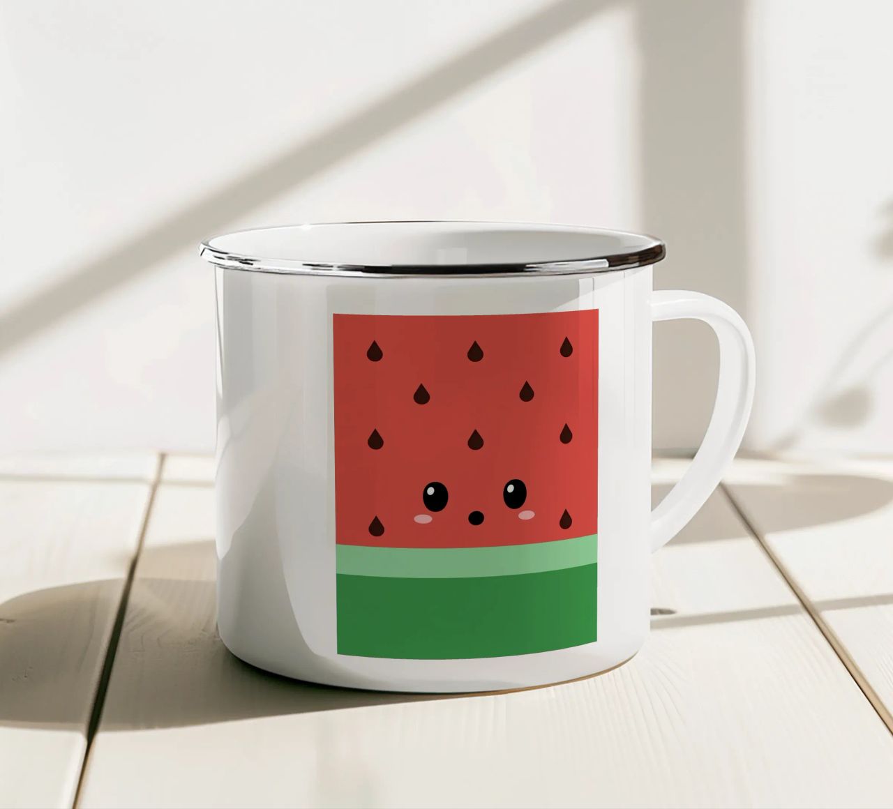Watermelon tazza in smalto da Dreamer10