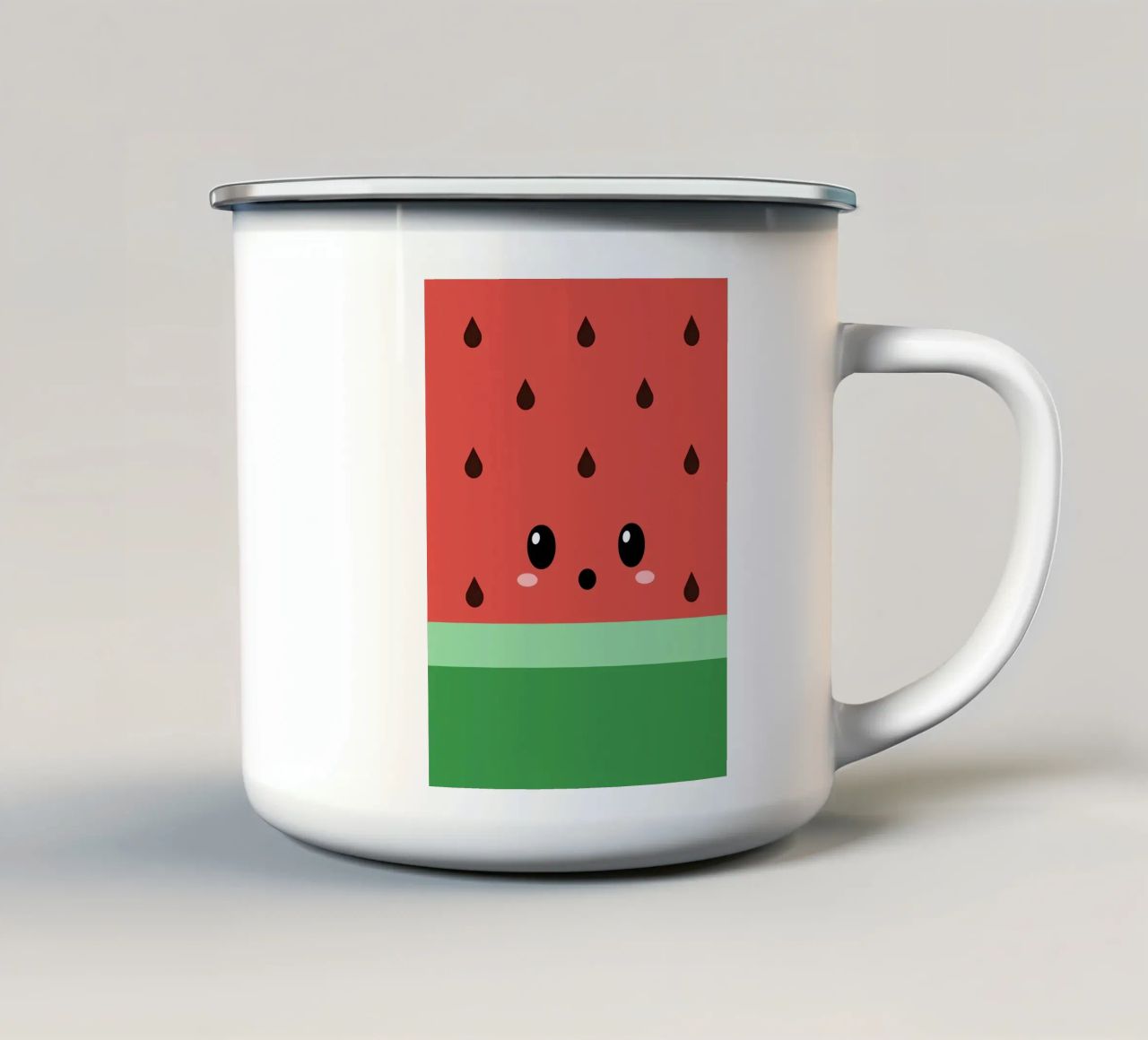 Watermelon tazza in smalto da Dreamer10