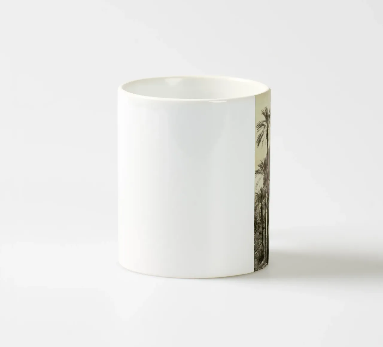 Giant Tiger In Ruins Print Big tazza in ceramica da Florent Bodart