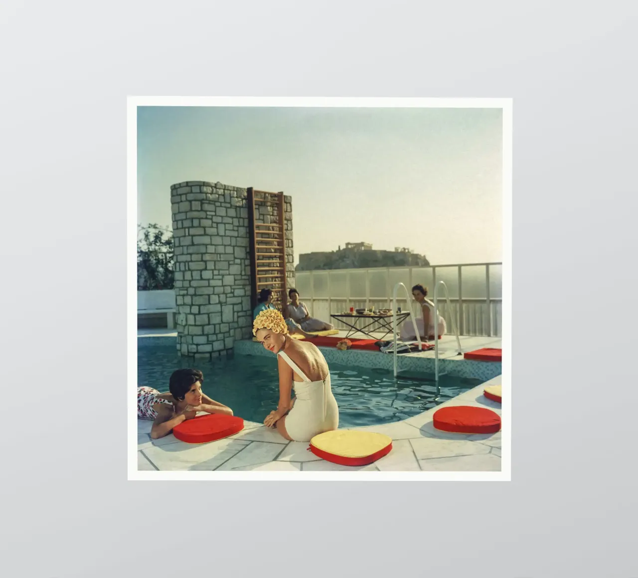 Slim Aarons Penthouse Pool sticker by Carinaprint