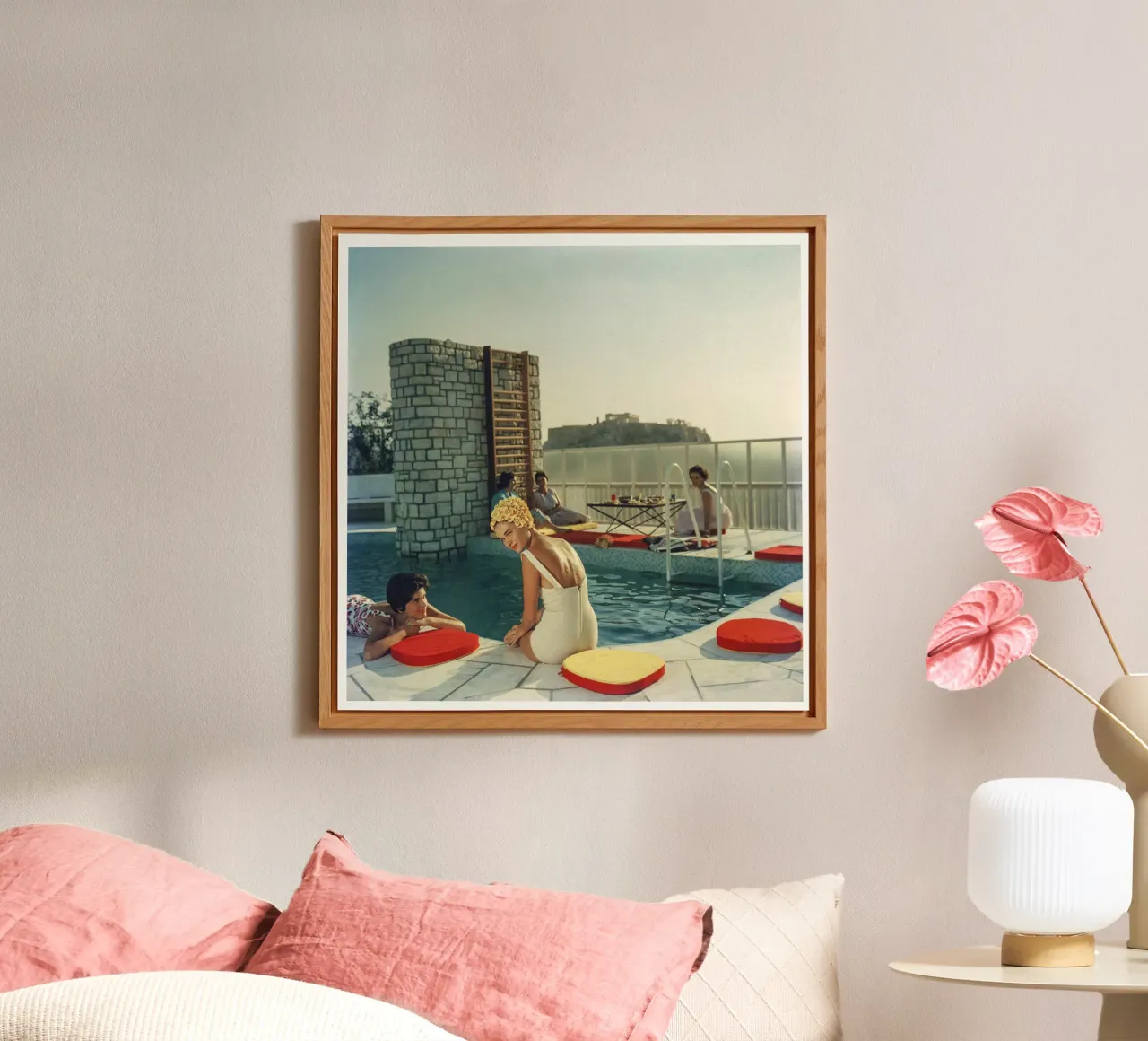 Slim Aarons Penthouse Pool alu-dibond by Carinaprint