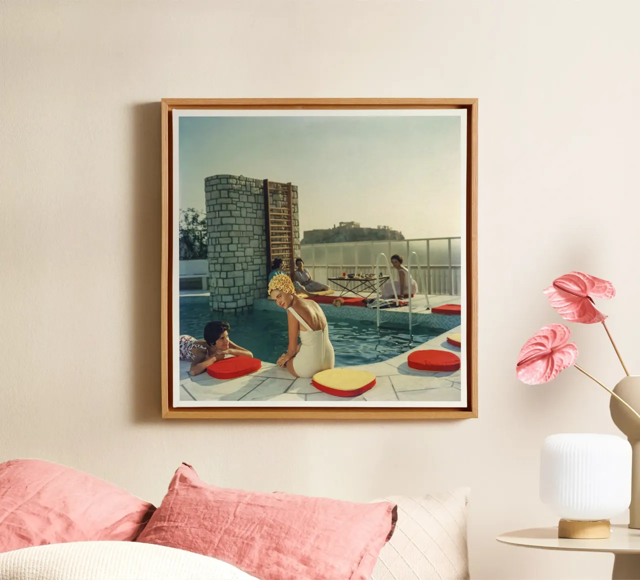 Slim Aarons Penthouse Pool canvas by Carinaprint