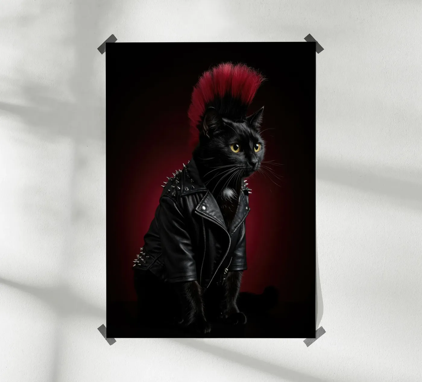 Punk Cat poster by Pawtrait Studio