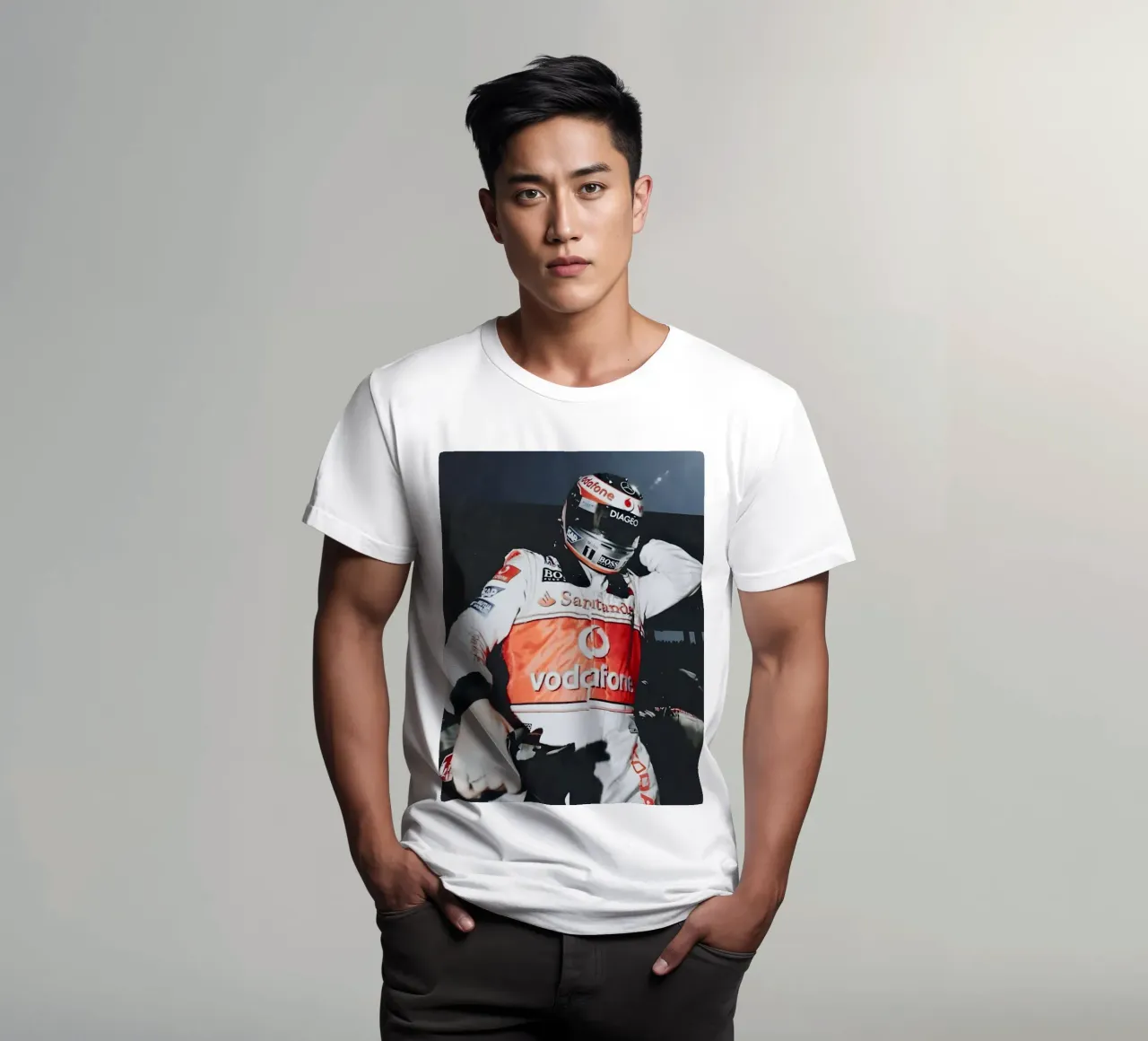 Fernando Alonso t-shirt da Low poly art