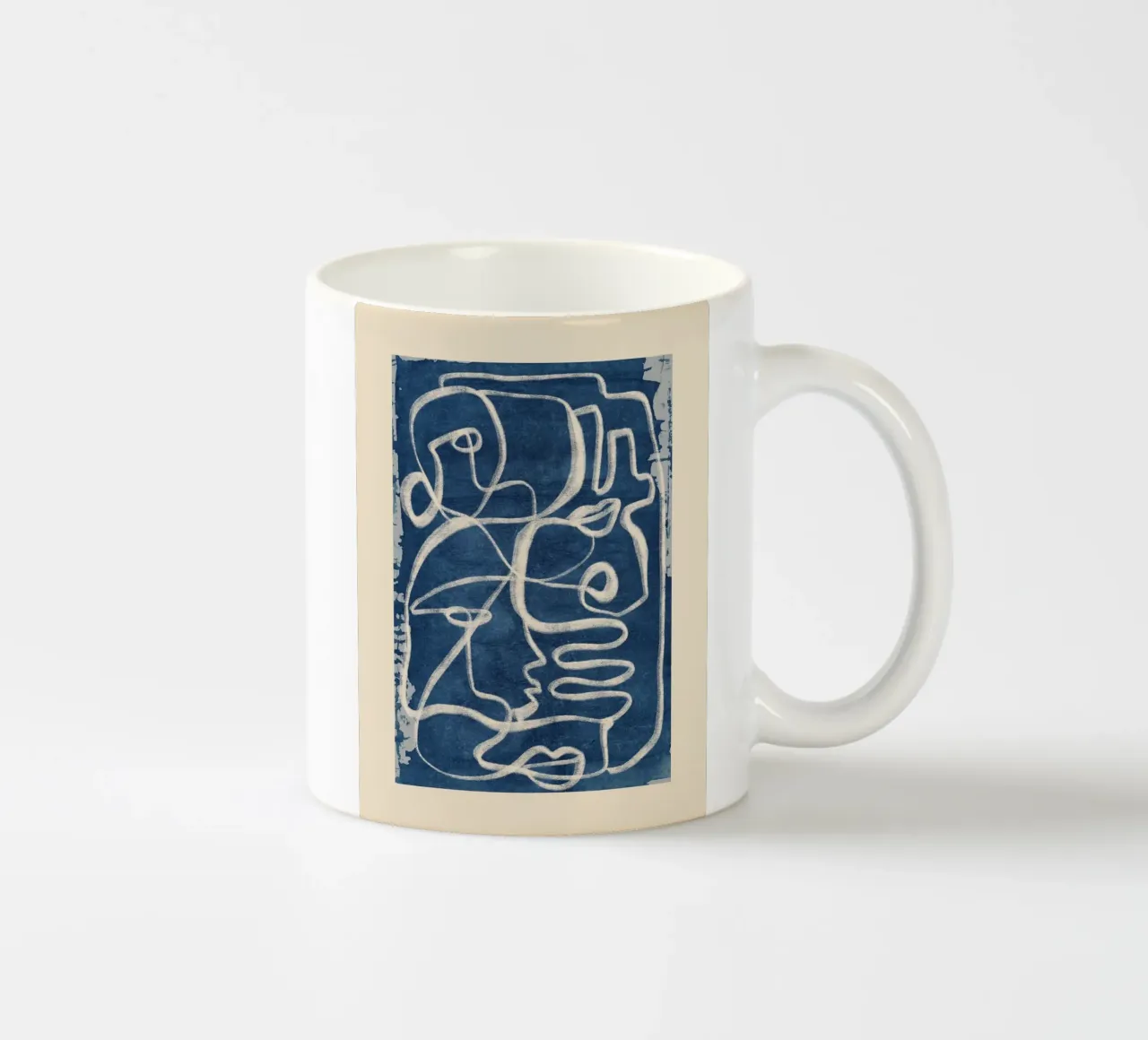 Linea astratta 206 tazza in ceramica da ThingDesign
