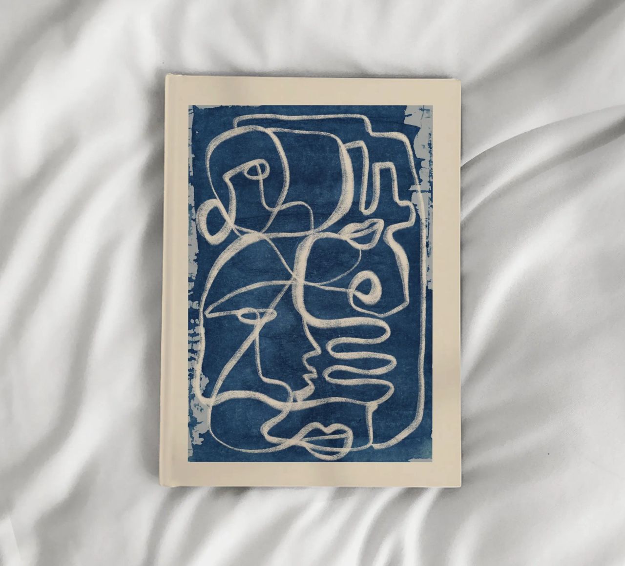 Abstract line art 206 notebook by ThingDesign