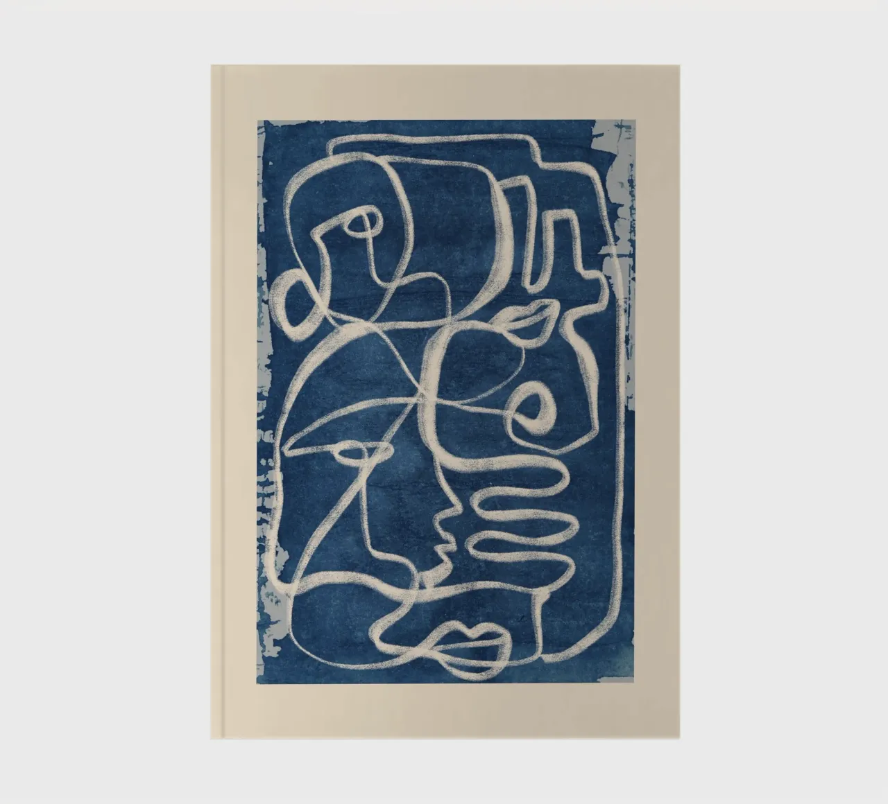 Abstrakte Linienkunst 206 Notizbuch von ThingDesign