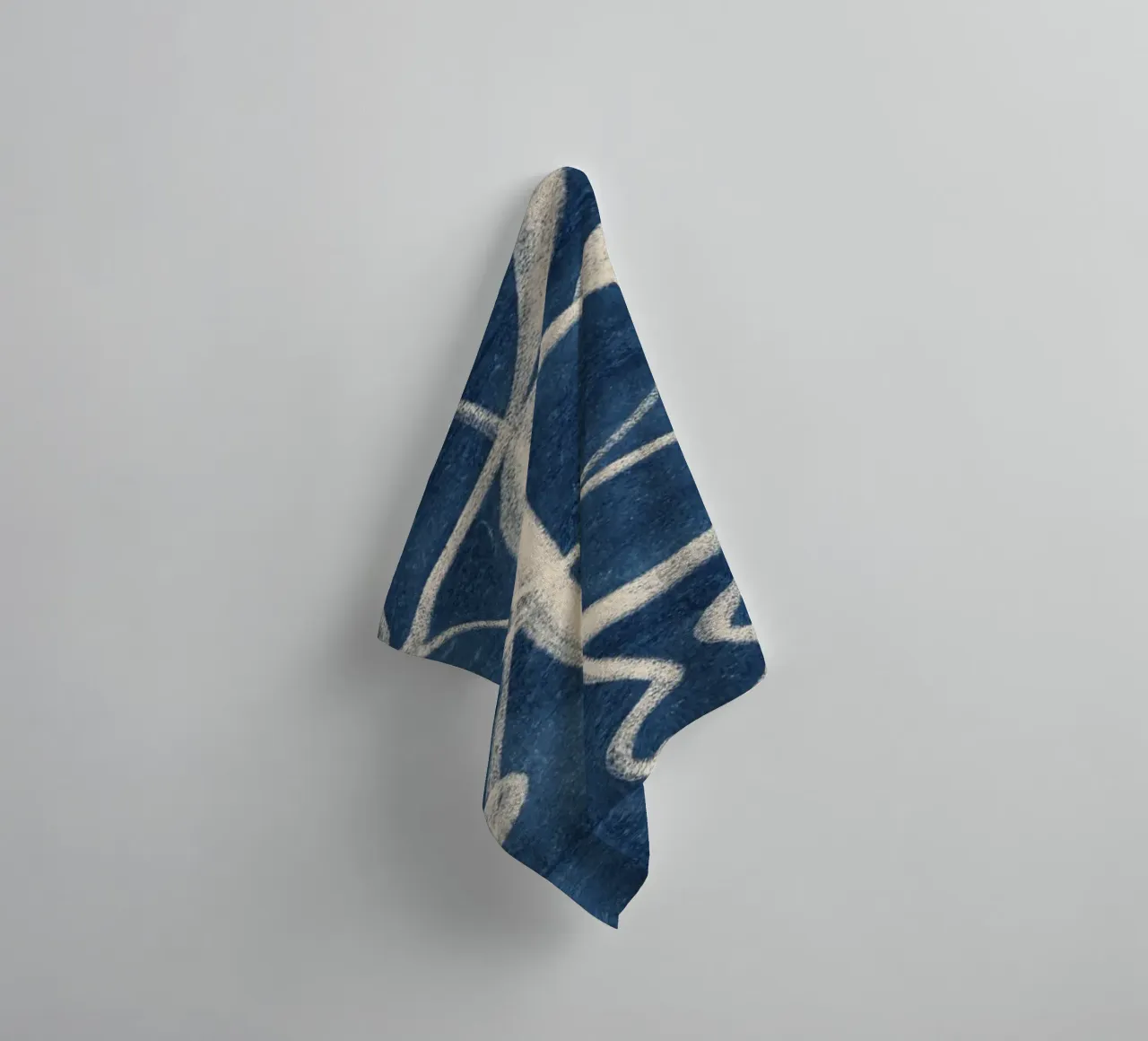 Abstracte lijntekeningen 206 badhanddoek van ThingDesign