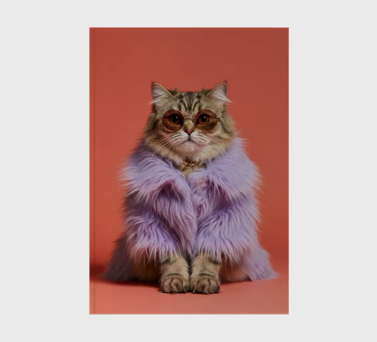 Perzische Kat mode notitieboek van Pawtrait Studio