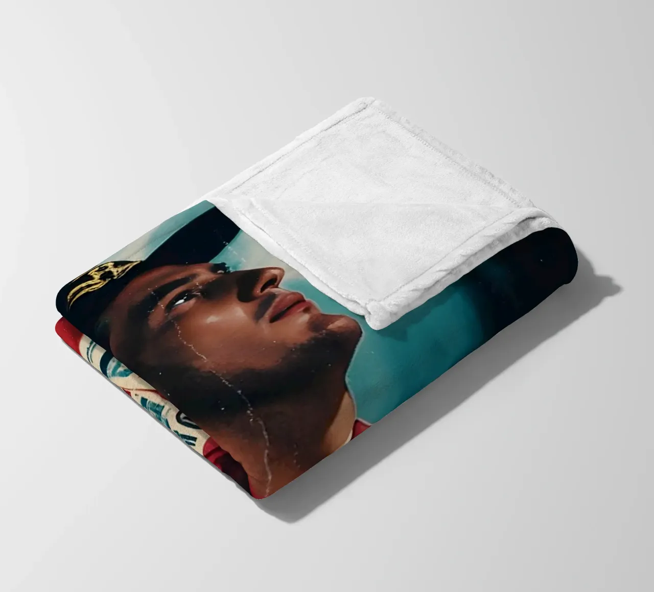 Ayrton Senna fleece blanket by Low poly art