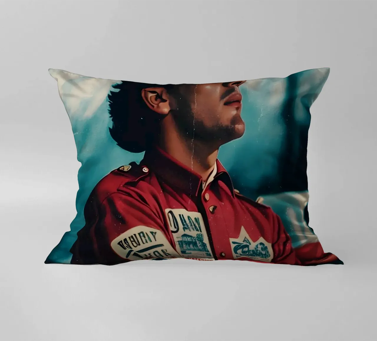 Ayrton Senna decorative cushion by Low poly art