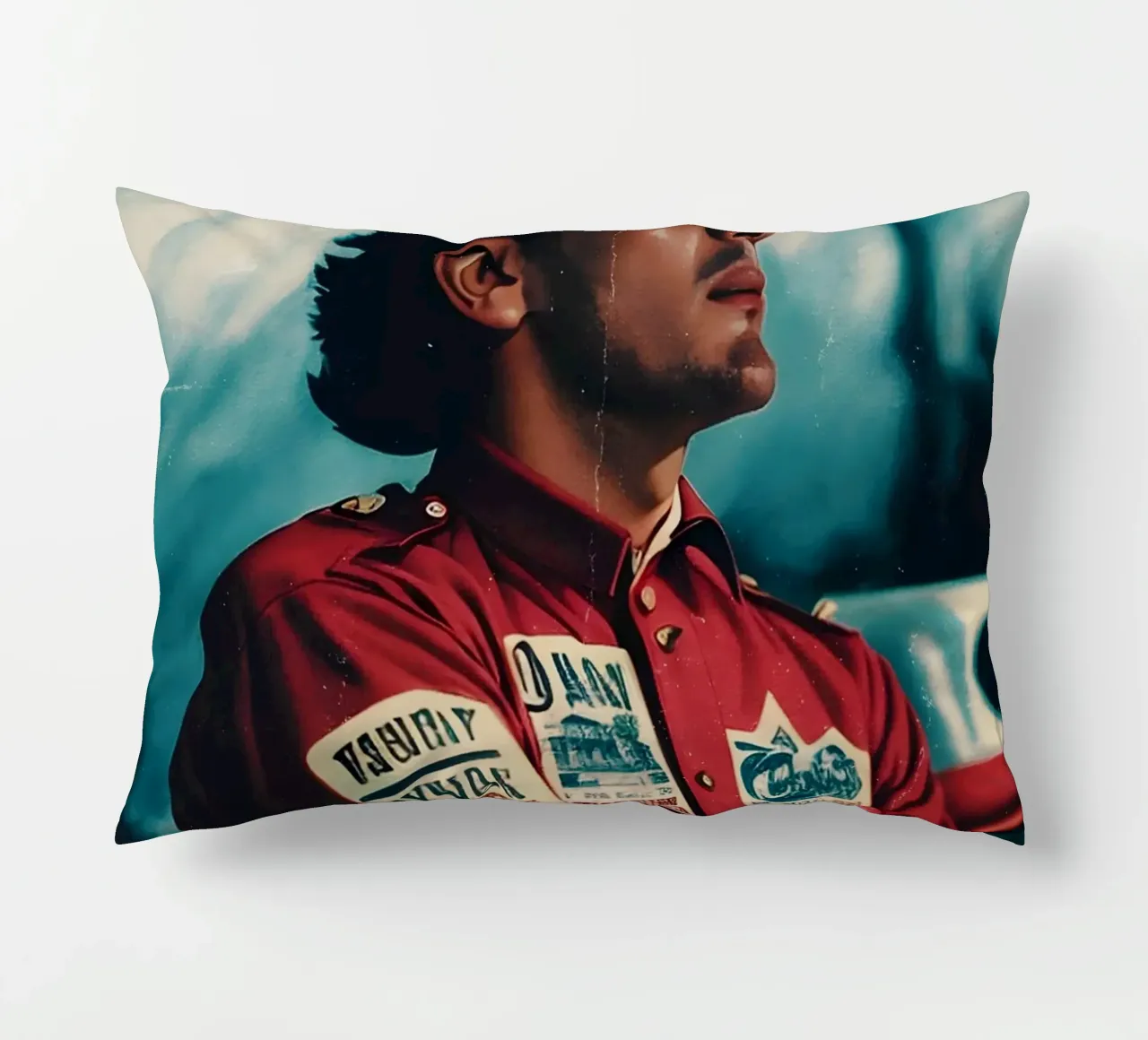 Ayrton Senna decorative cushion by Low poly art