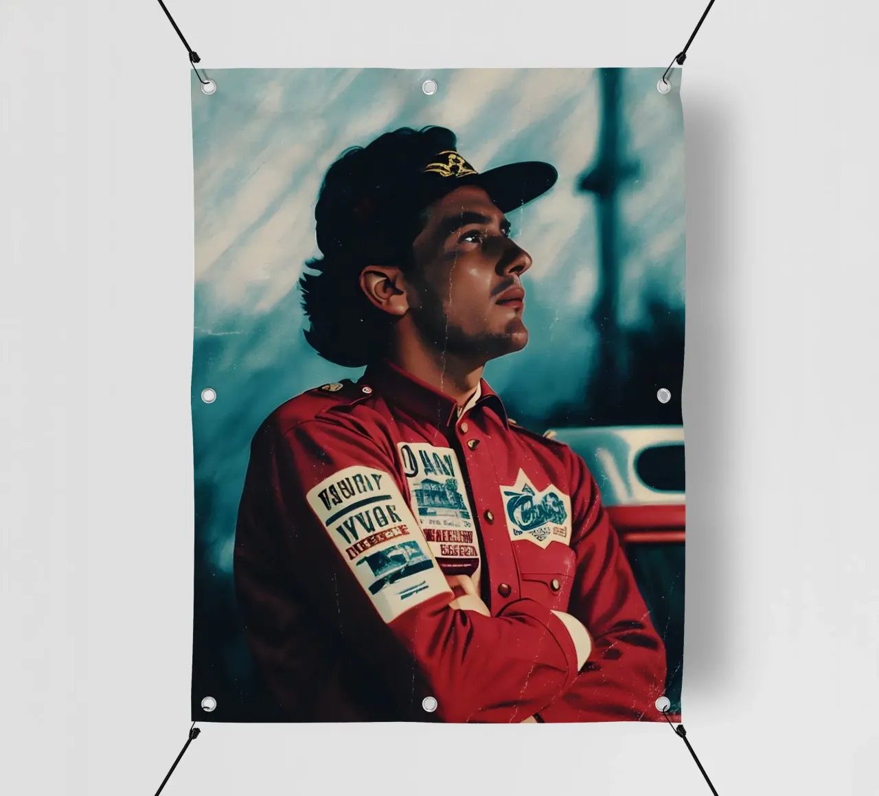 Ayrton Senna telo in pvc da Low poly art