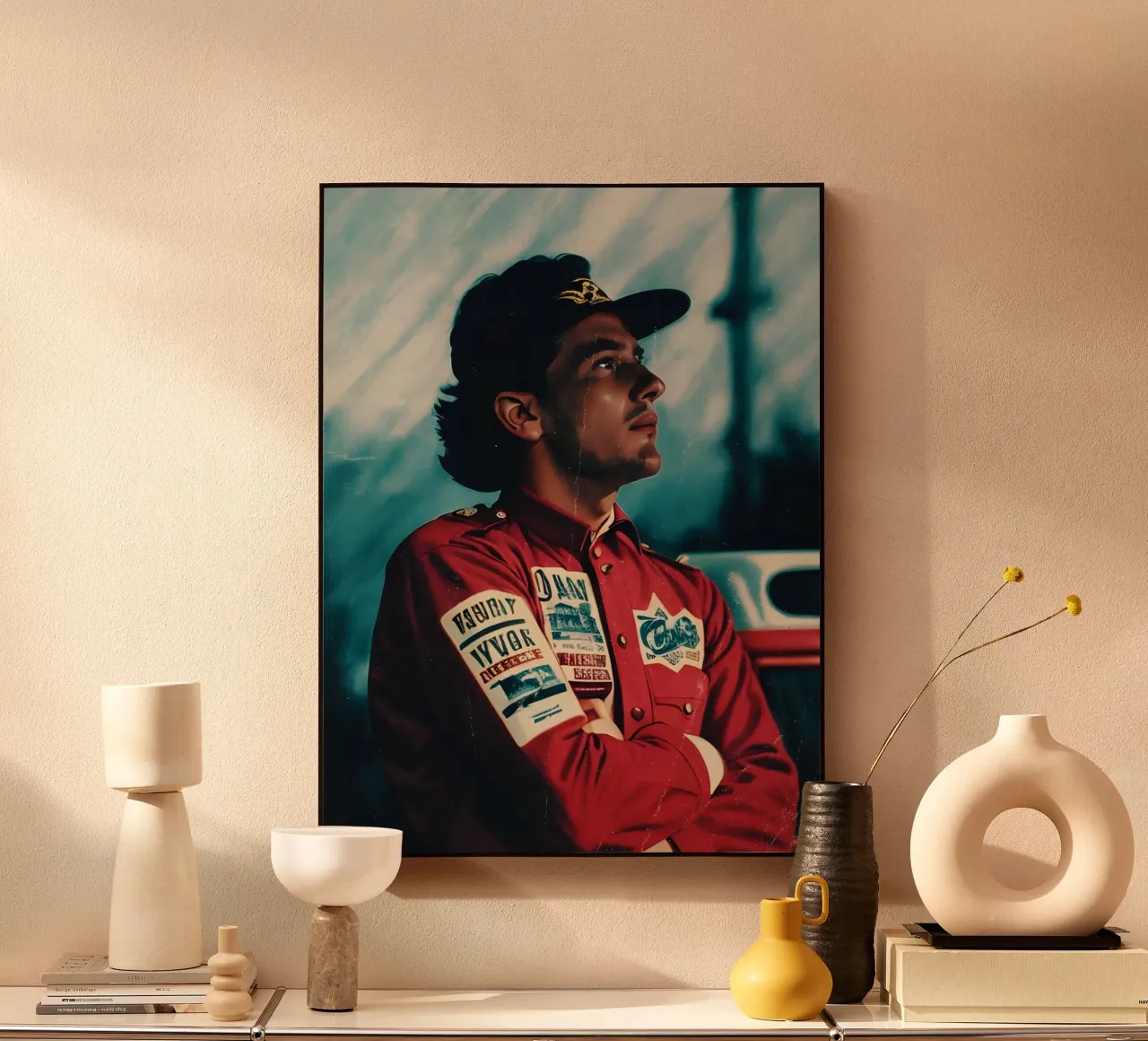 Ayrton Senna acrylic glass by Low poly art