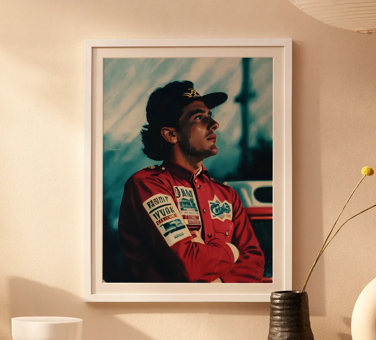Ayrton Senna carta hahnemühle da Low poly art