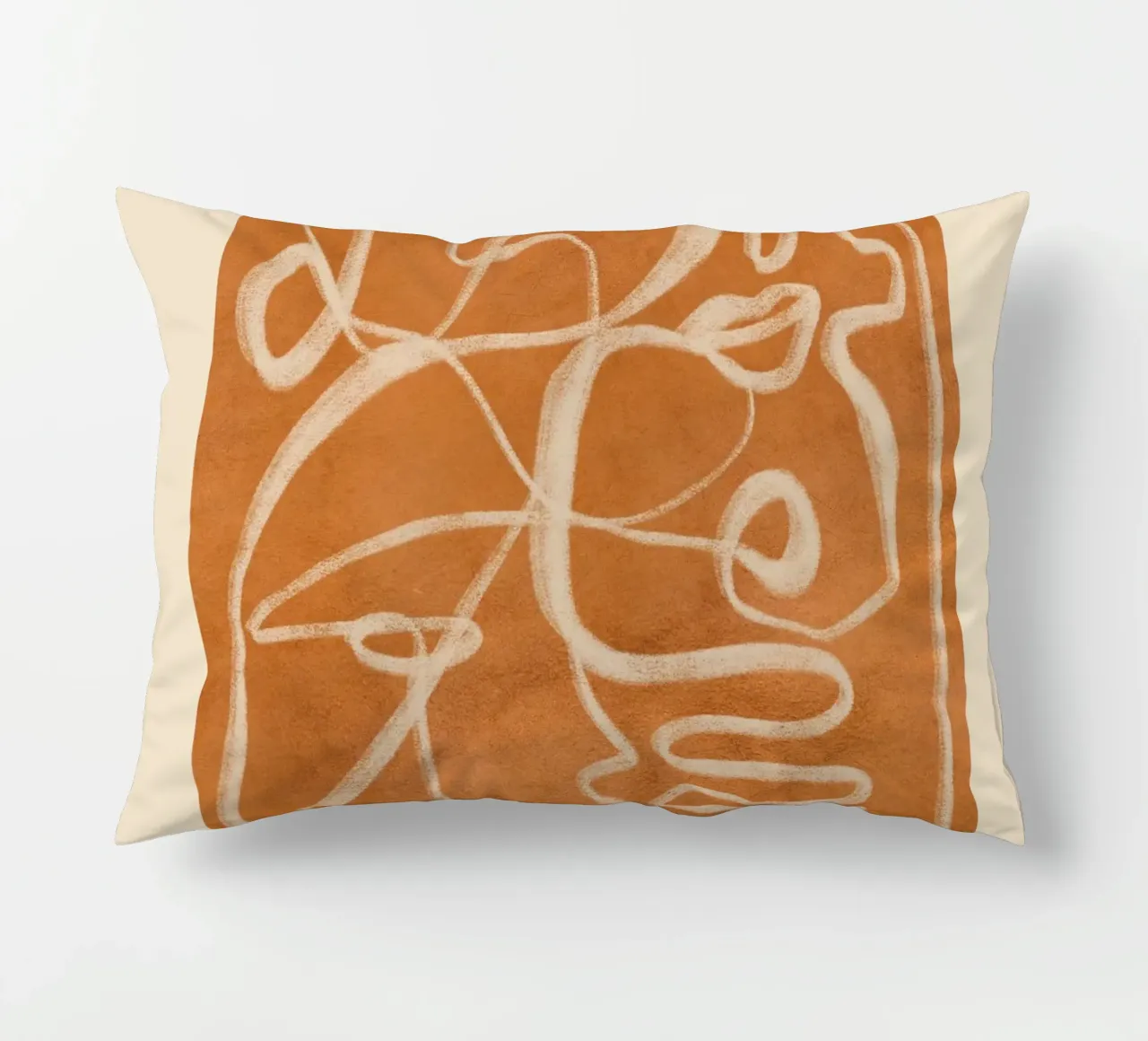 Abstract line art 205 decorative cushion by ThingDesign