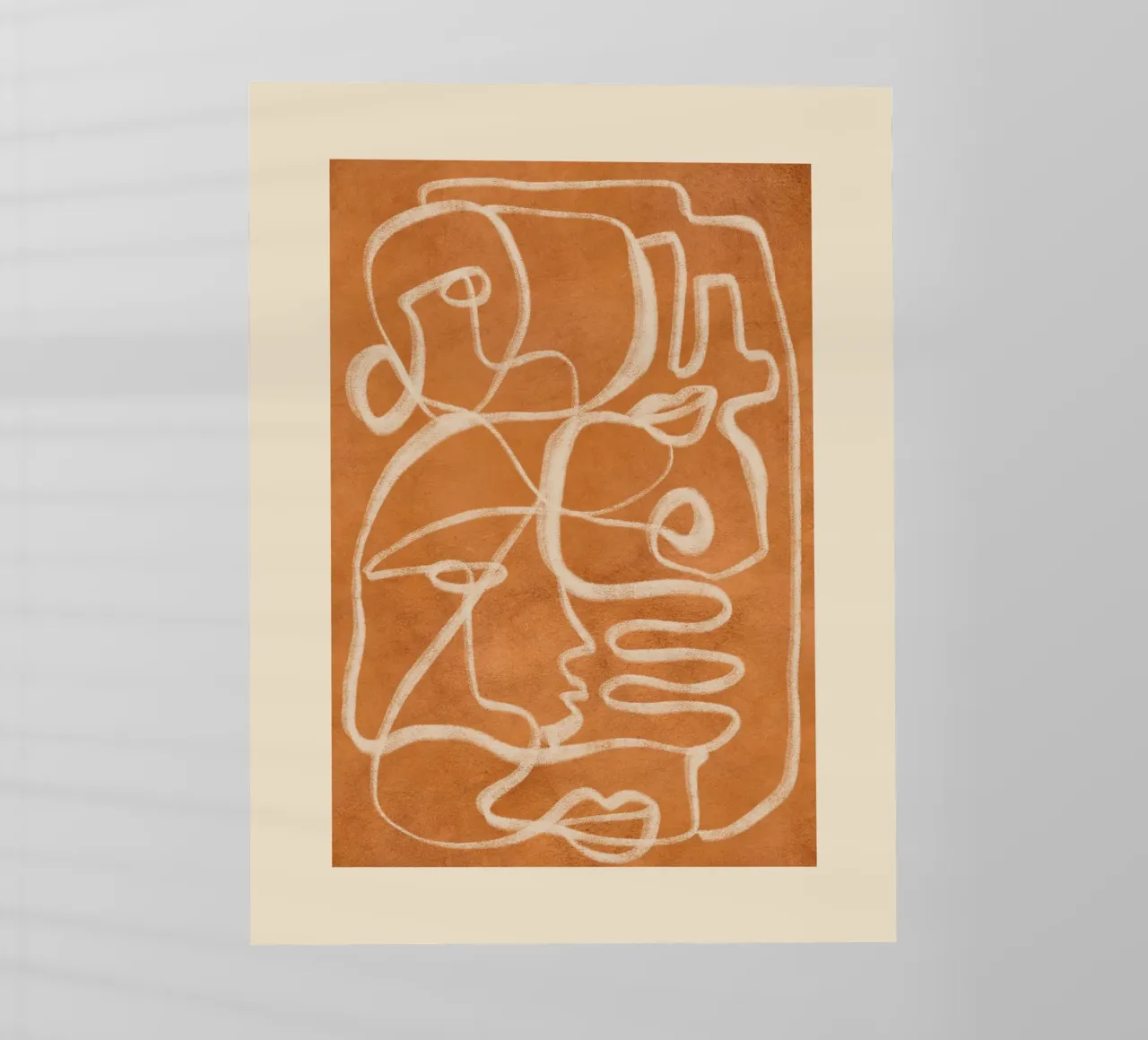 Abstrakte Linienkunst 205 Backlit Folie von ThingDesign