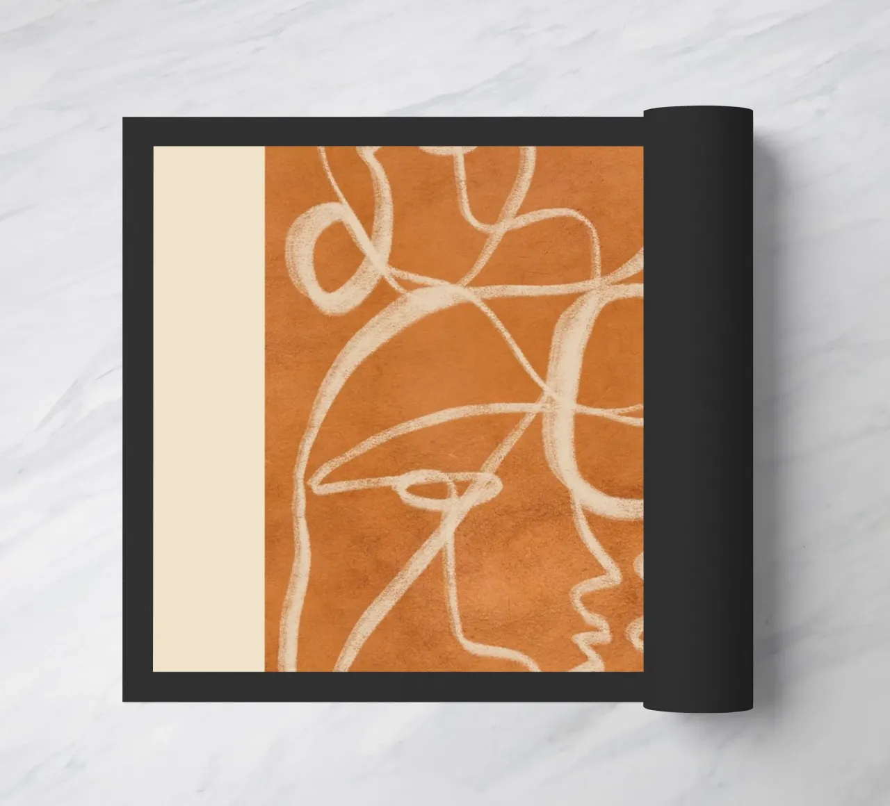 Abstract line art 205 doormat by ThingDesign