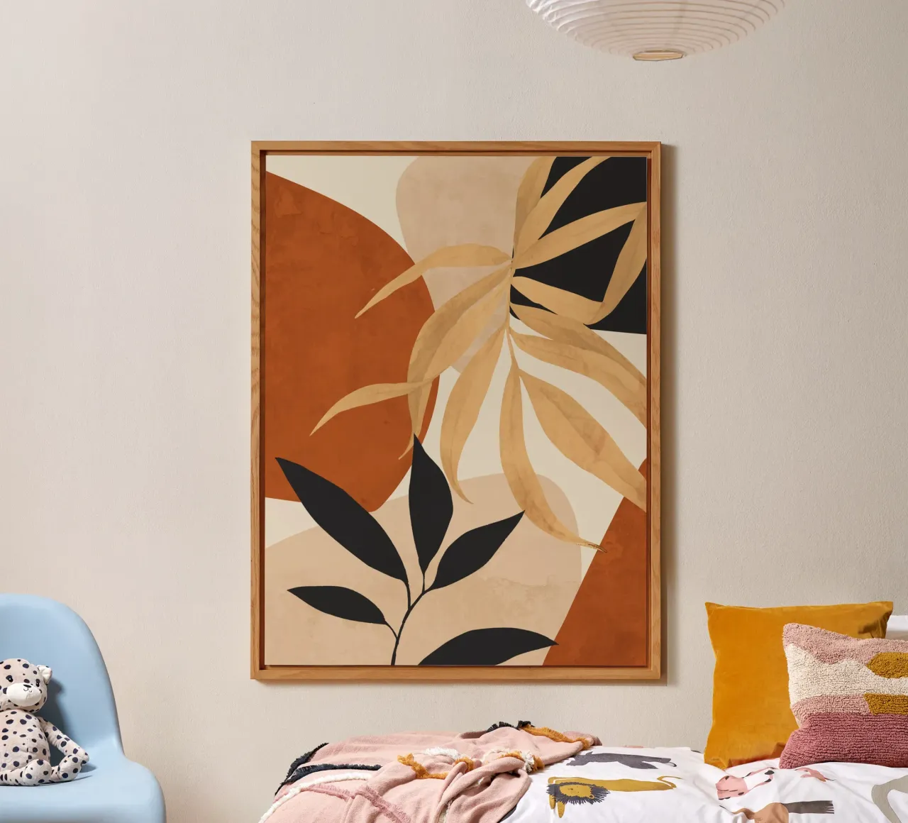 Abstract Art Tropical Leaves alu-dibond by ThingDesign