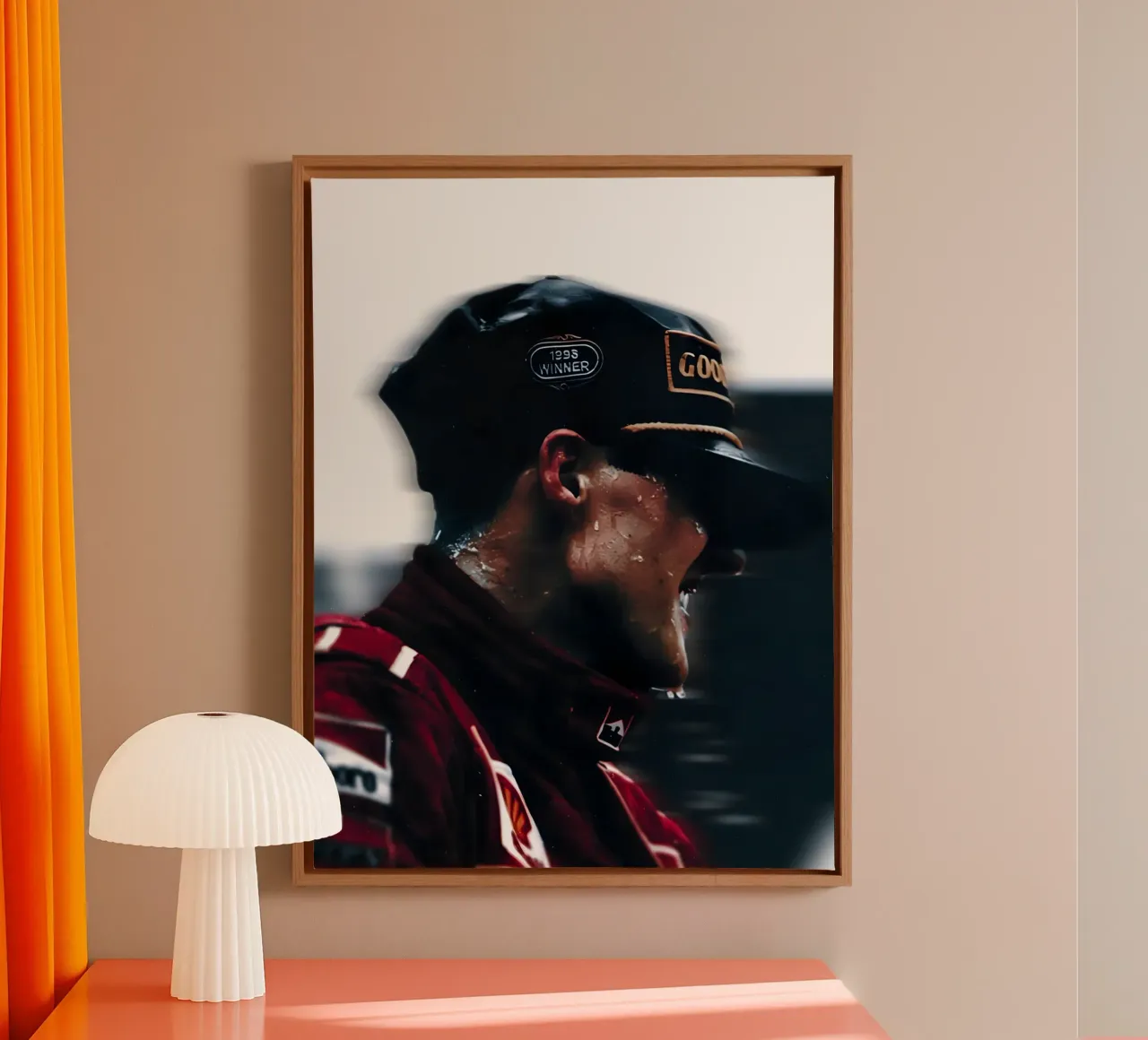 Michael Schumacher canvas by Low poly art