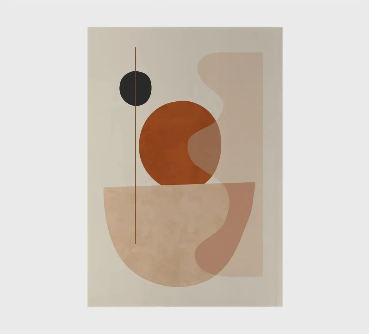 Abstract Minimal Shapes 79 notebook by ThingDesign