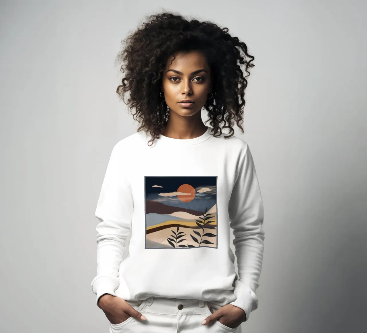 Abstract Landscape sweatshirt by ThingDesign