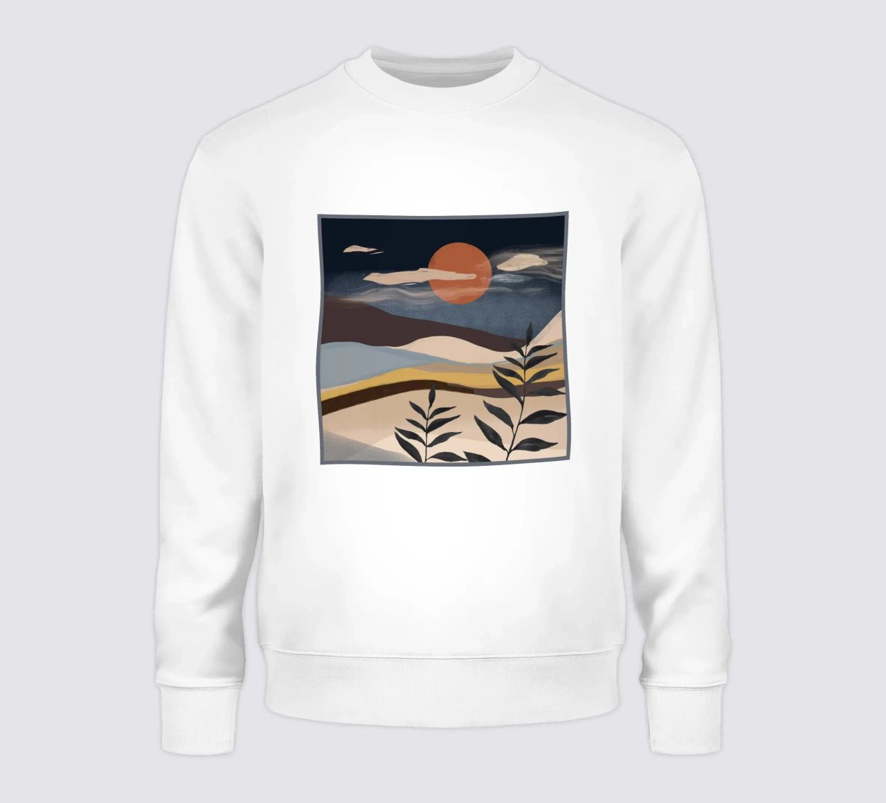 Paesaggio astratto felpa da ThingDesign