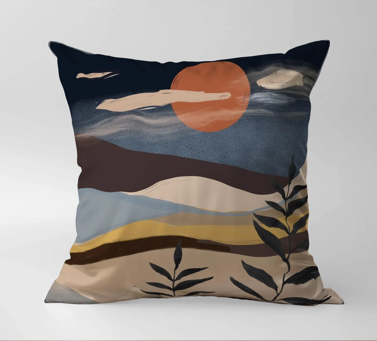 Paesaggio astratto cuscino da ThingDesign