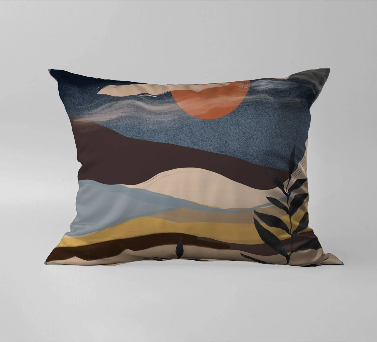 Paesaggio astratto cuscino da ThingDesign