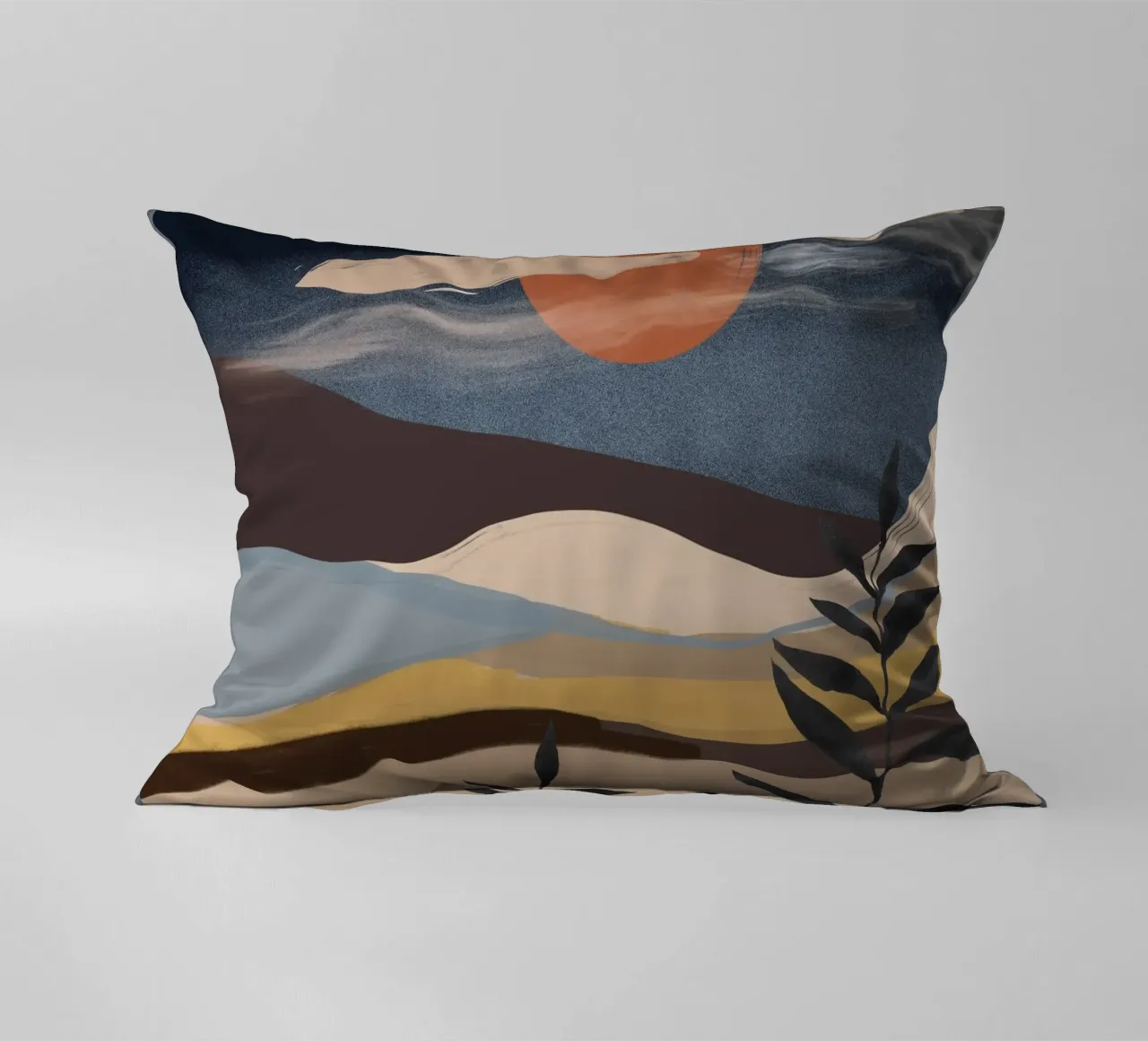 Paesaggio astratto cuscino da ThingDesign