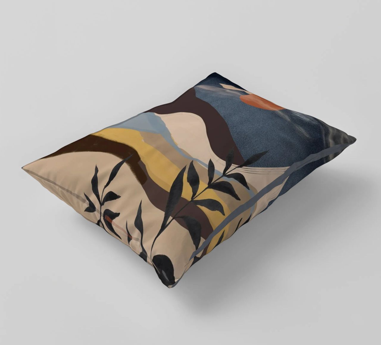 Paesaggio astratto cuscino da ThingDesign