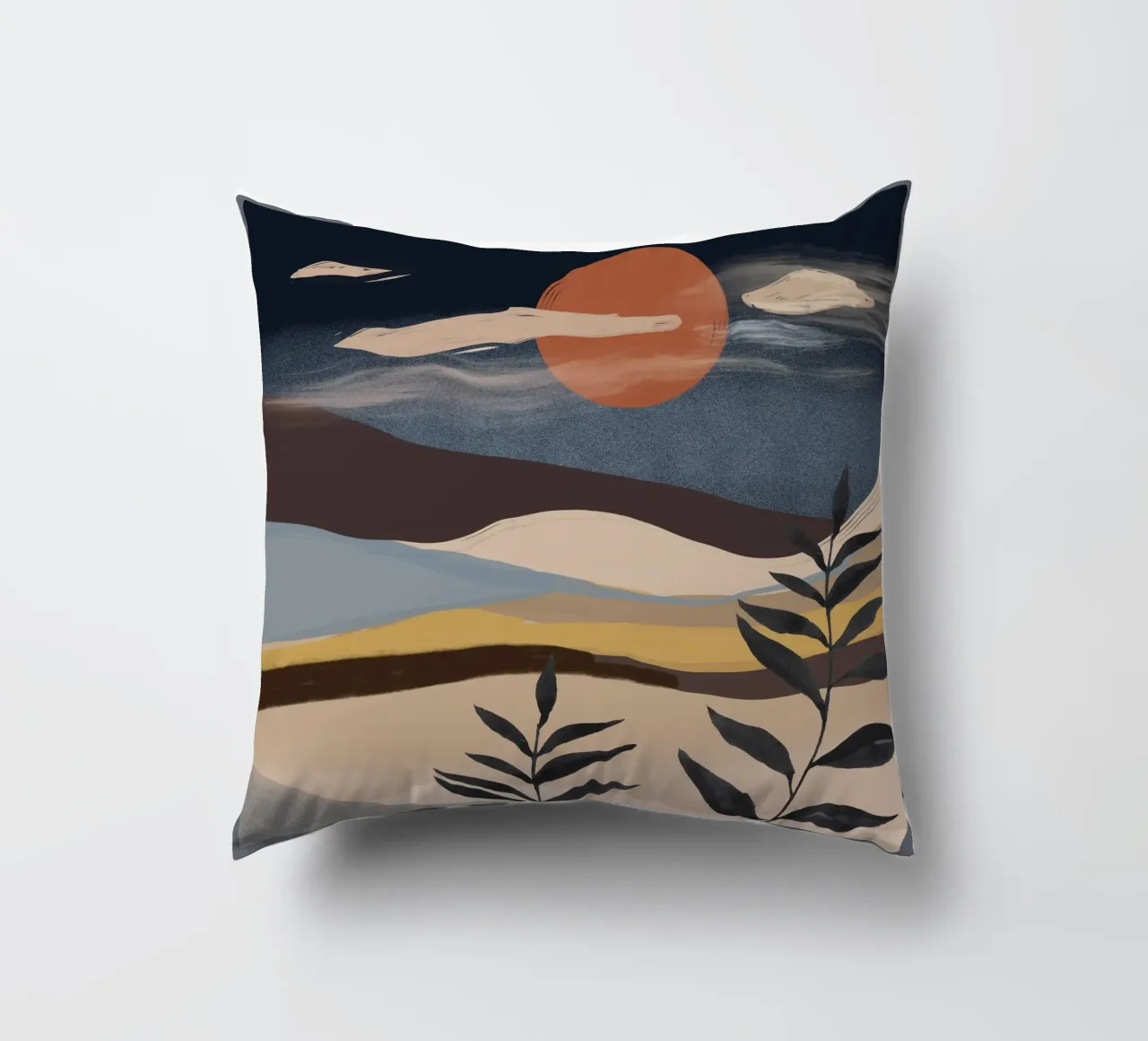 Paesaggio astratto cuscino da ThingDesign