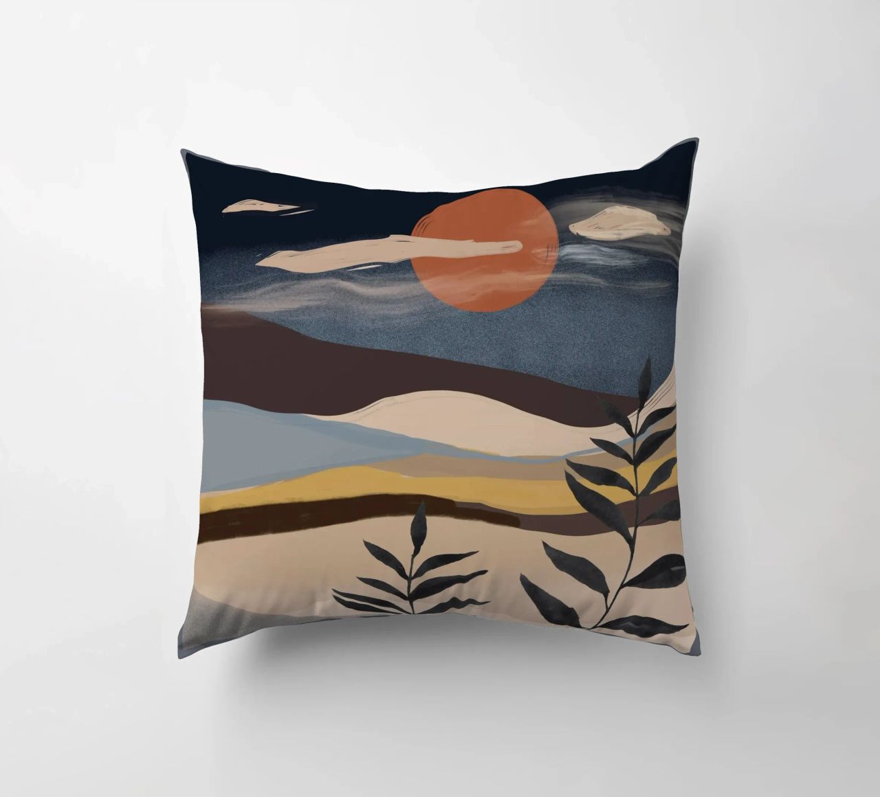 Paesaggio astratto cuscino da ThingDesign