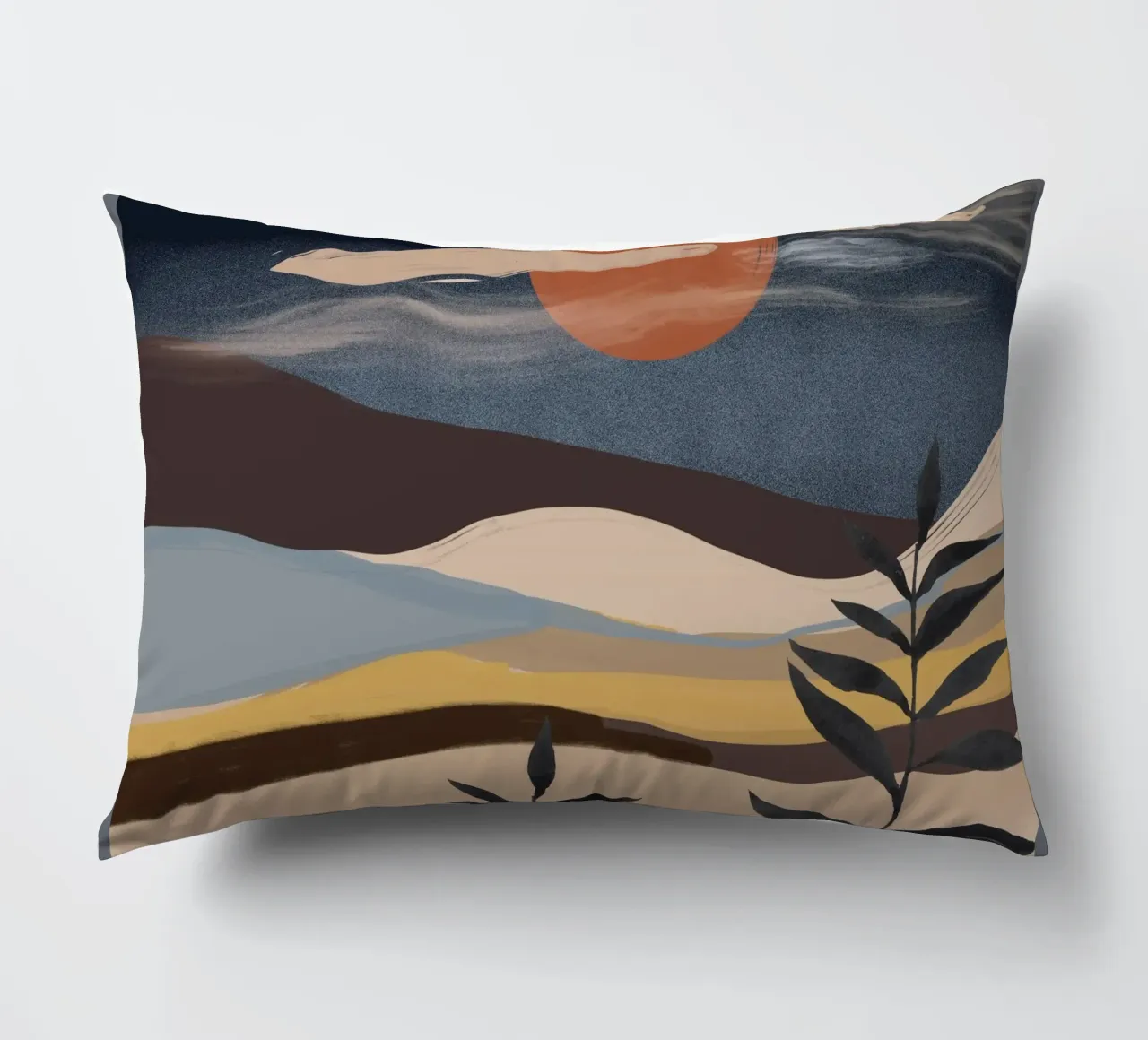 Paesaggio astratto cuscino da ThingDesign