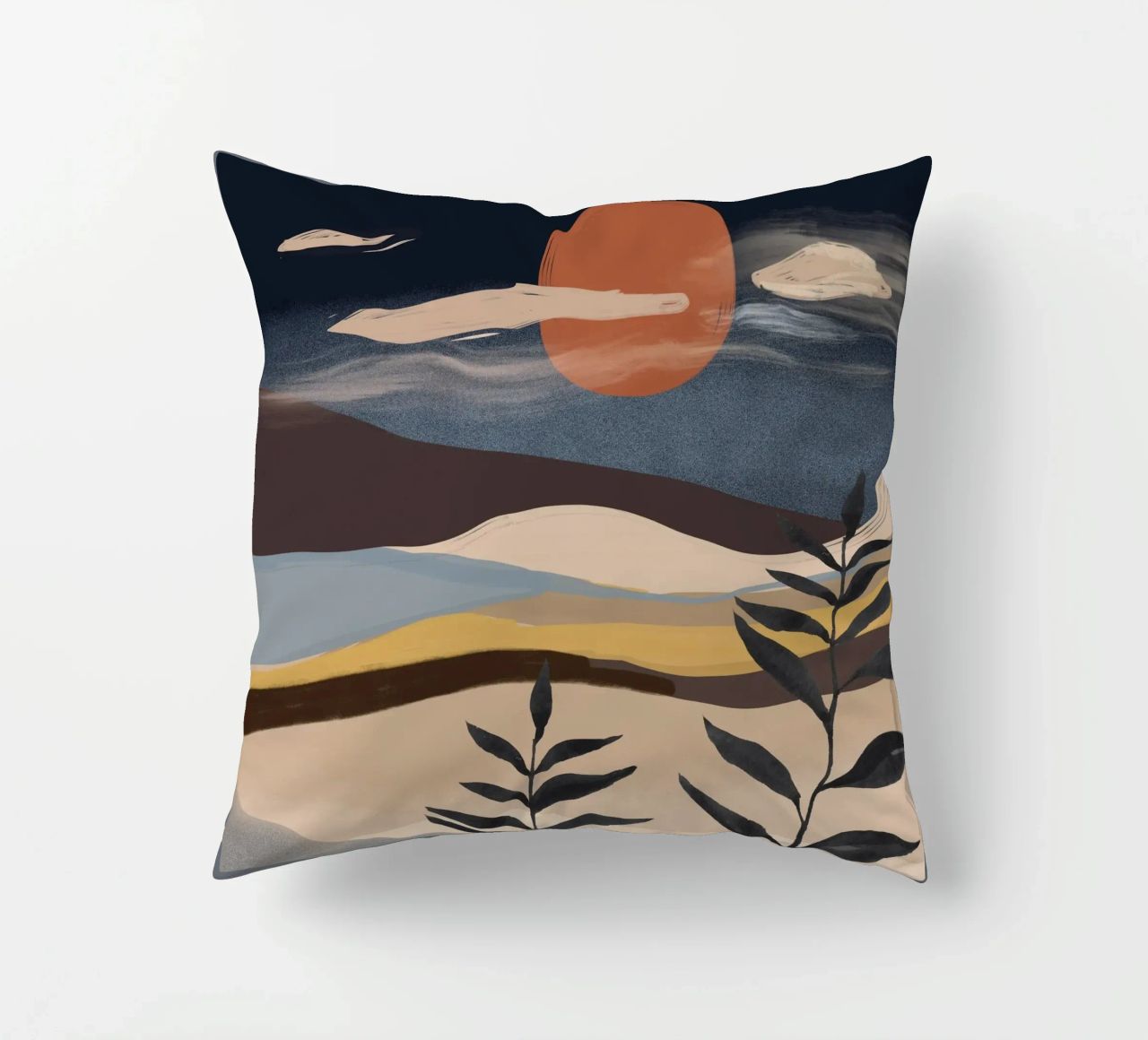 Paesaggio astratto cuscino da ThingDesign