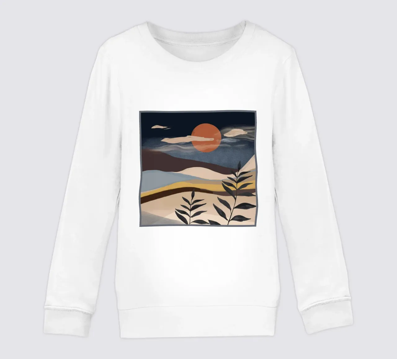 Paesaggio astratto felpa bambino da ThingDesign
