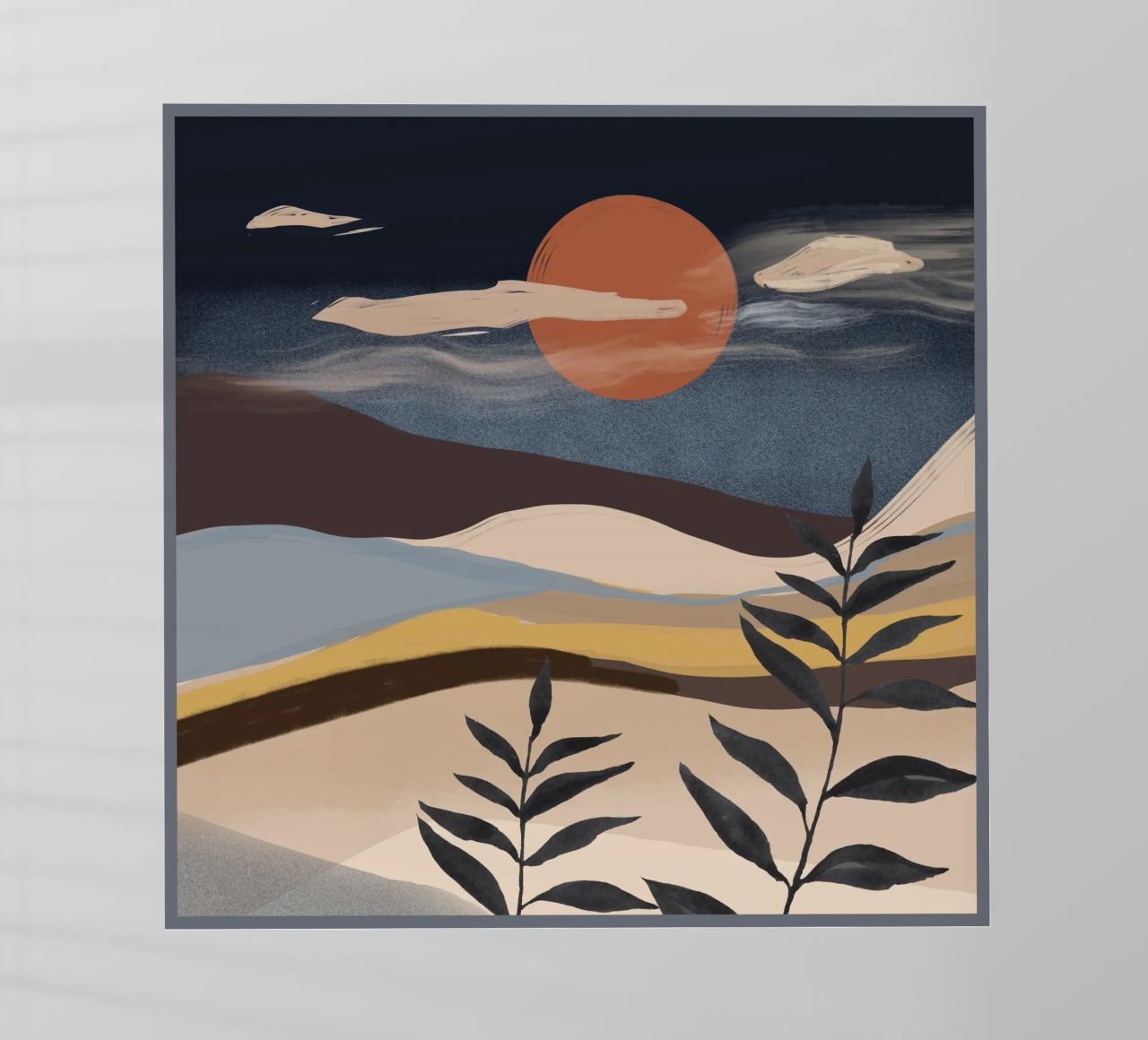 Paesaggio astratto pellicola backlit da ThingDesign