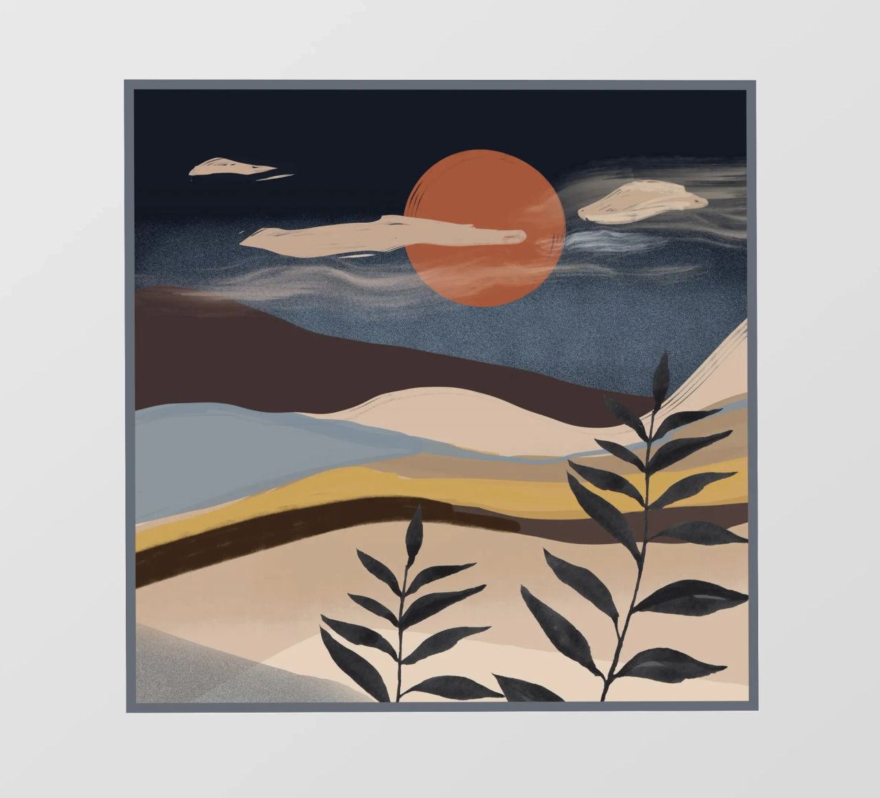 Paesaggio astratto pellicola backlit da ThingDesign