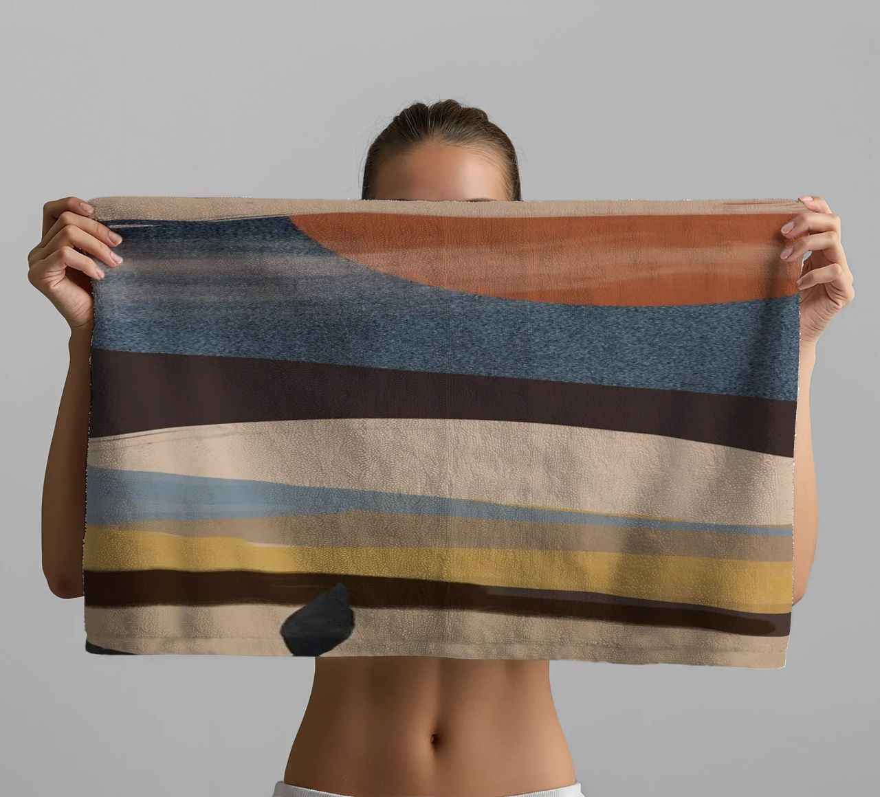 Paesaggio astratto asciugamano da bagno da ThingDesign