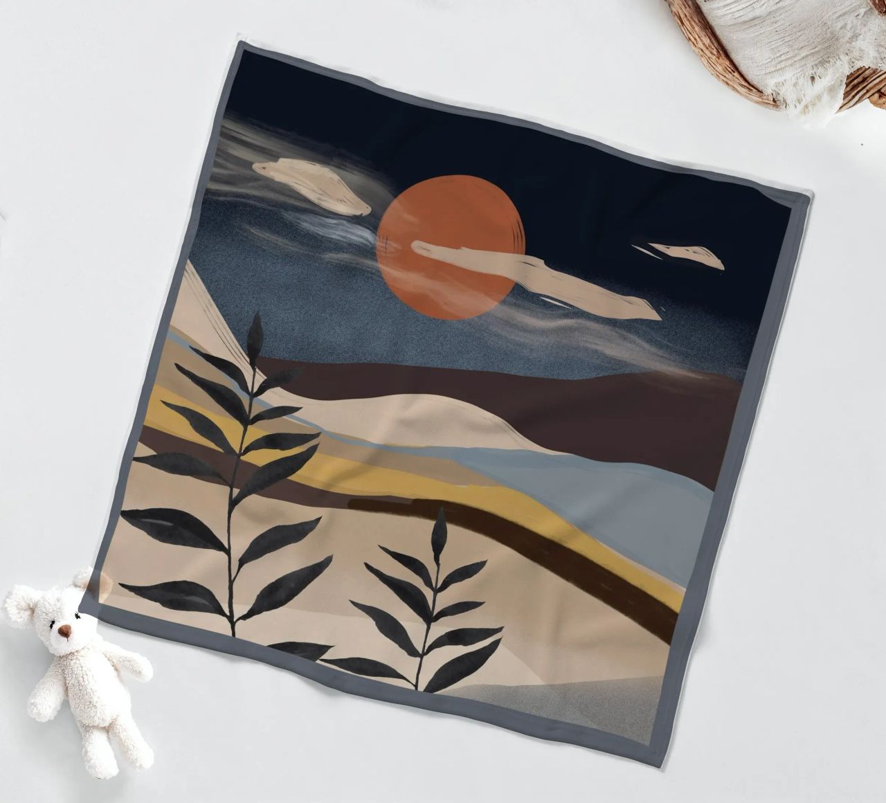 Paesaggio astratto coperta in pile da ThingDesign