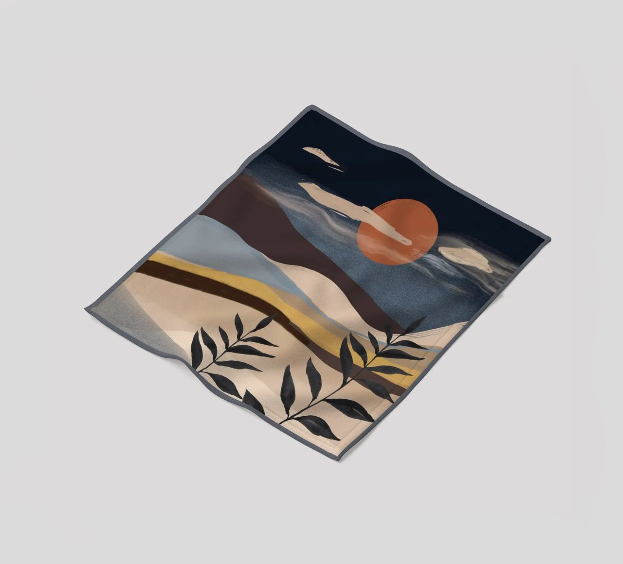Paesaggio astratto coperta in pile da ThingDesign
