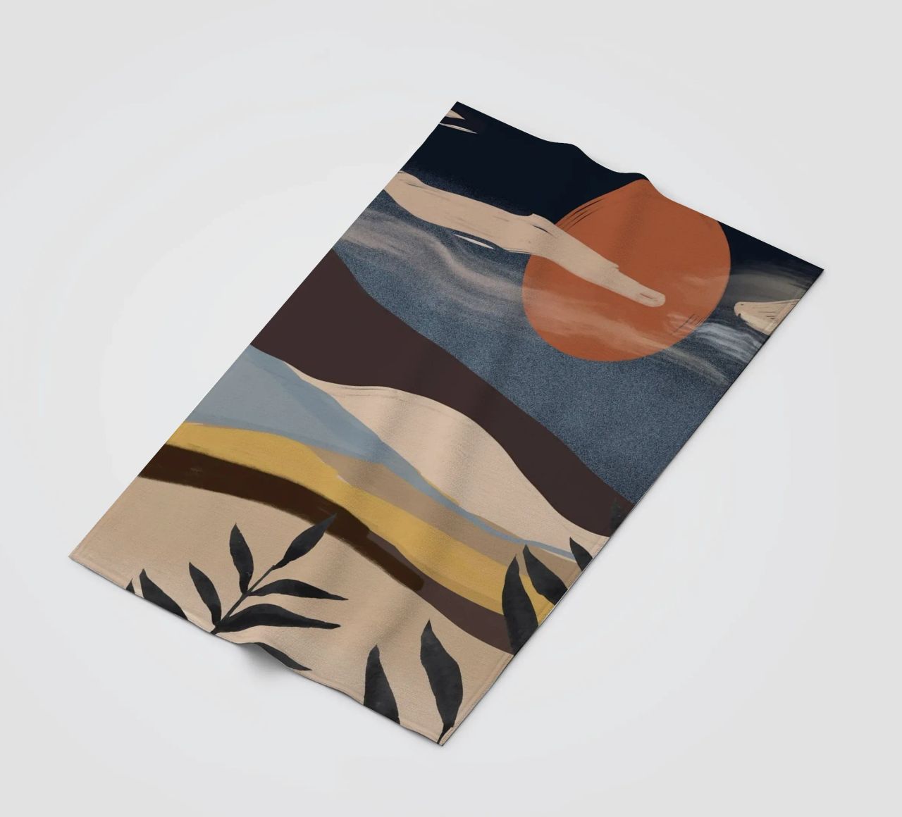Paesaggio astratto coperta in pile da ThingDesign
