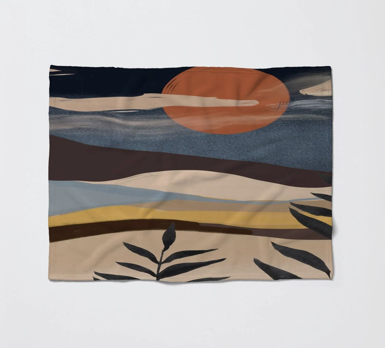 Paesaggio astratto coperta in pile da ThingDesign